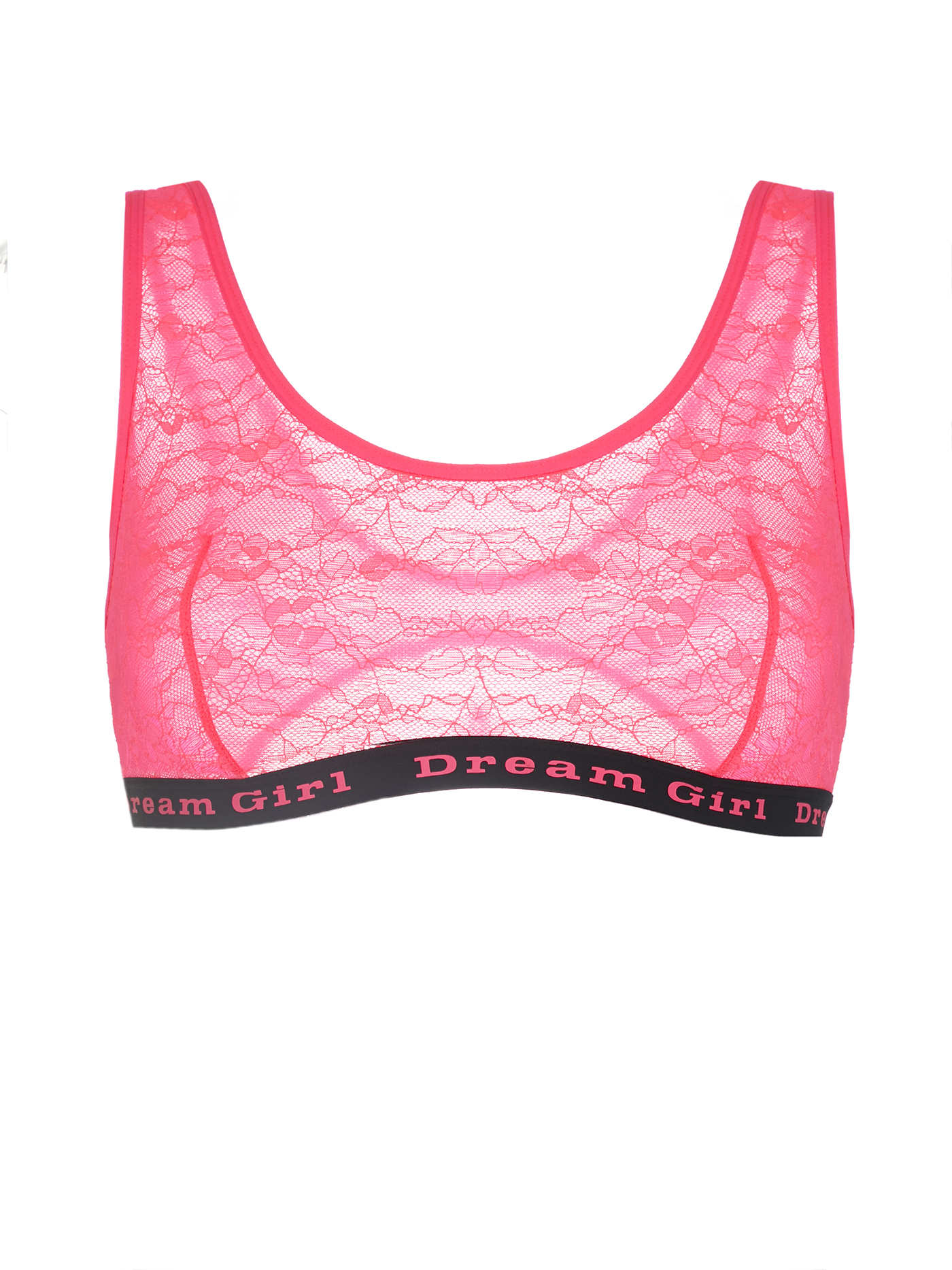 Бюстгальтер мягкий топ Неоновый розовый MOU-12639 | фото 3