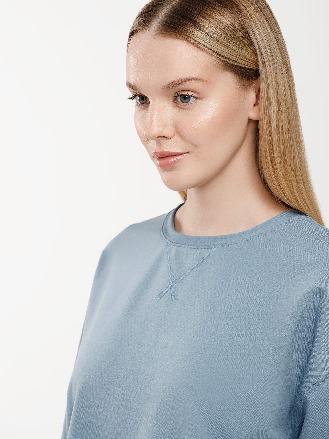 Футболка Серо-голубой 2995F3424 | фото 8