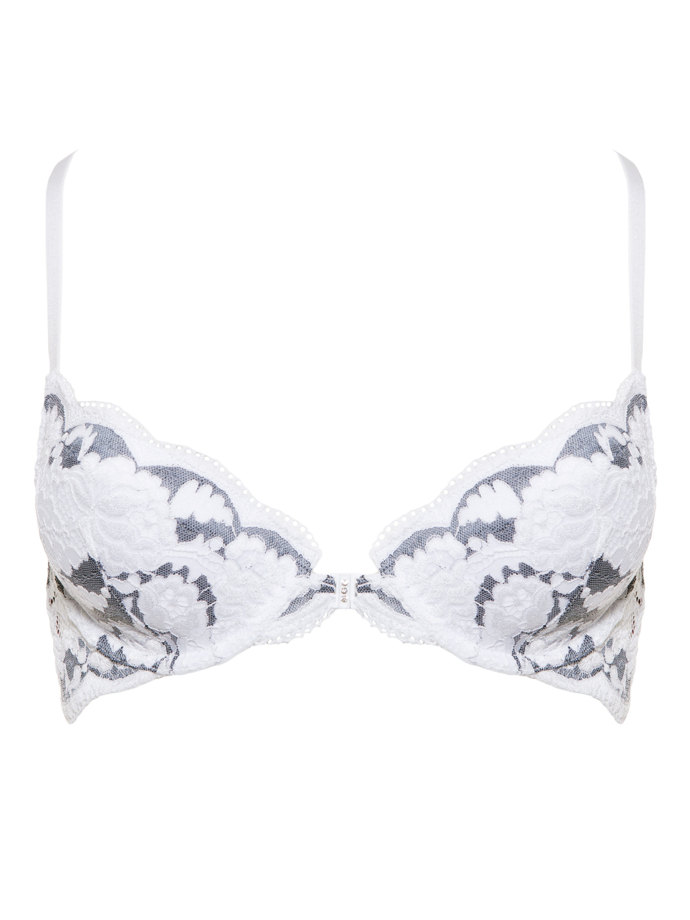 Бюстгальтер t-shirt Белый с серым MOU-12002 | фото 3