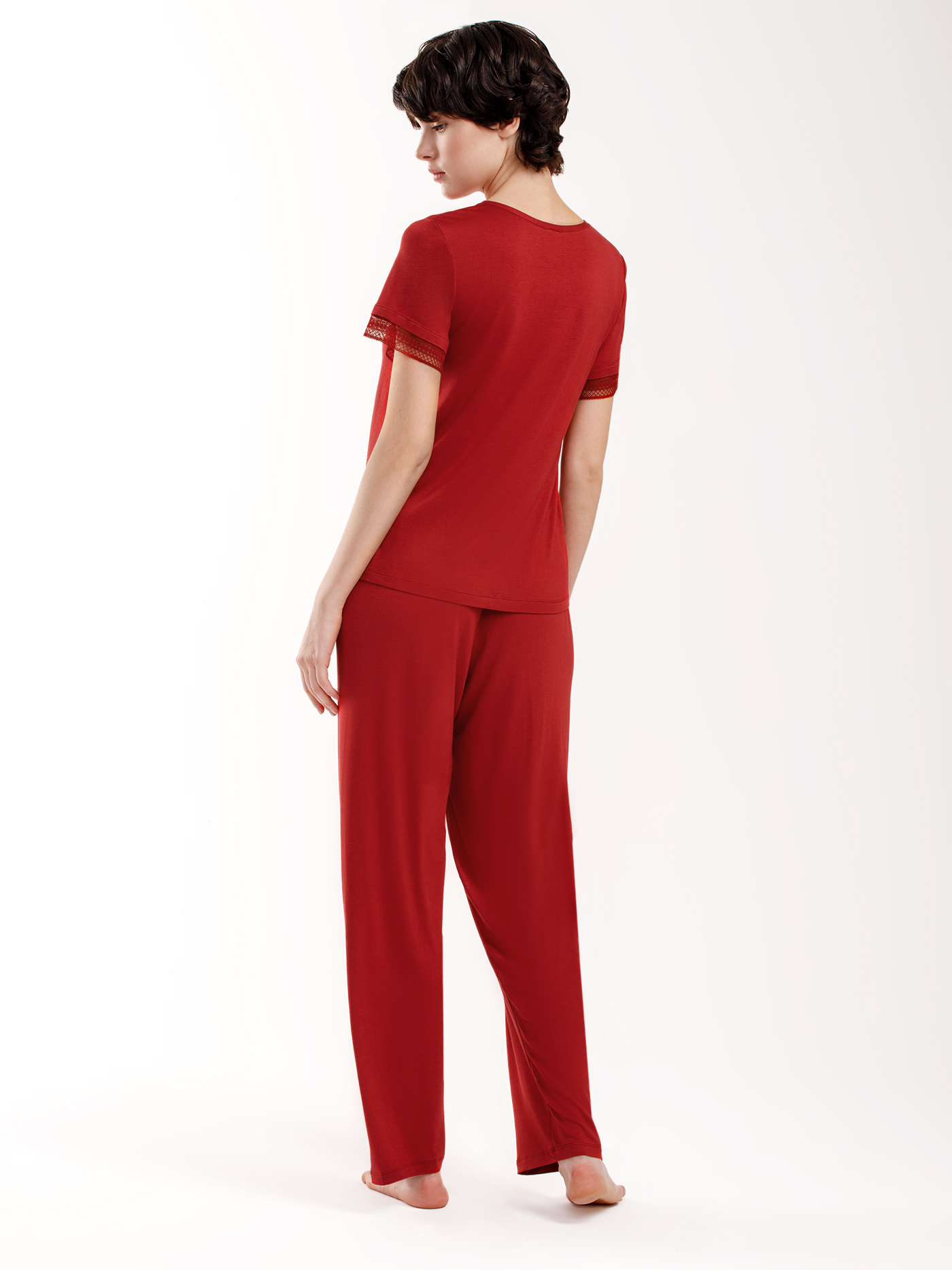 Футболка Бордовый 3017F3424 | фото 4