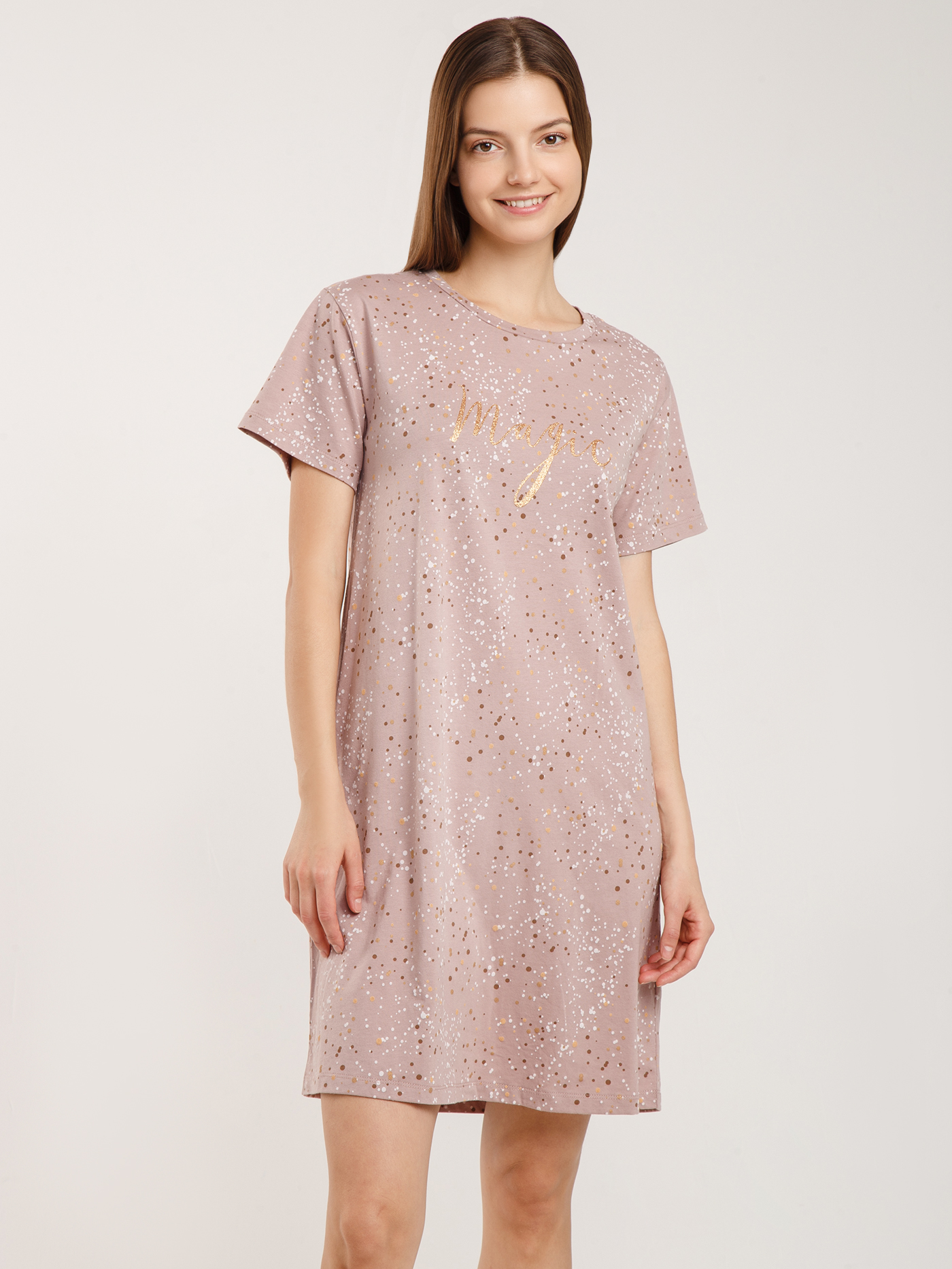 Платье Принт розовый HH-4 | фото 1