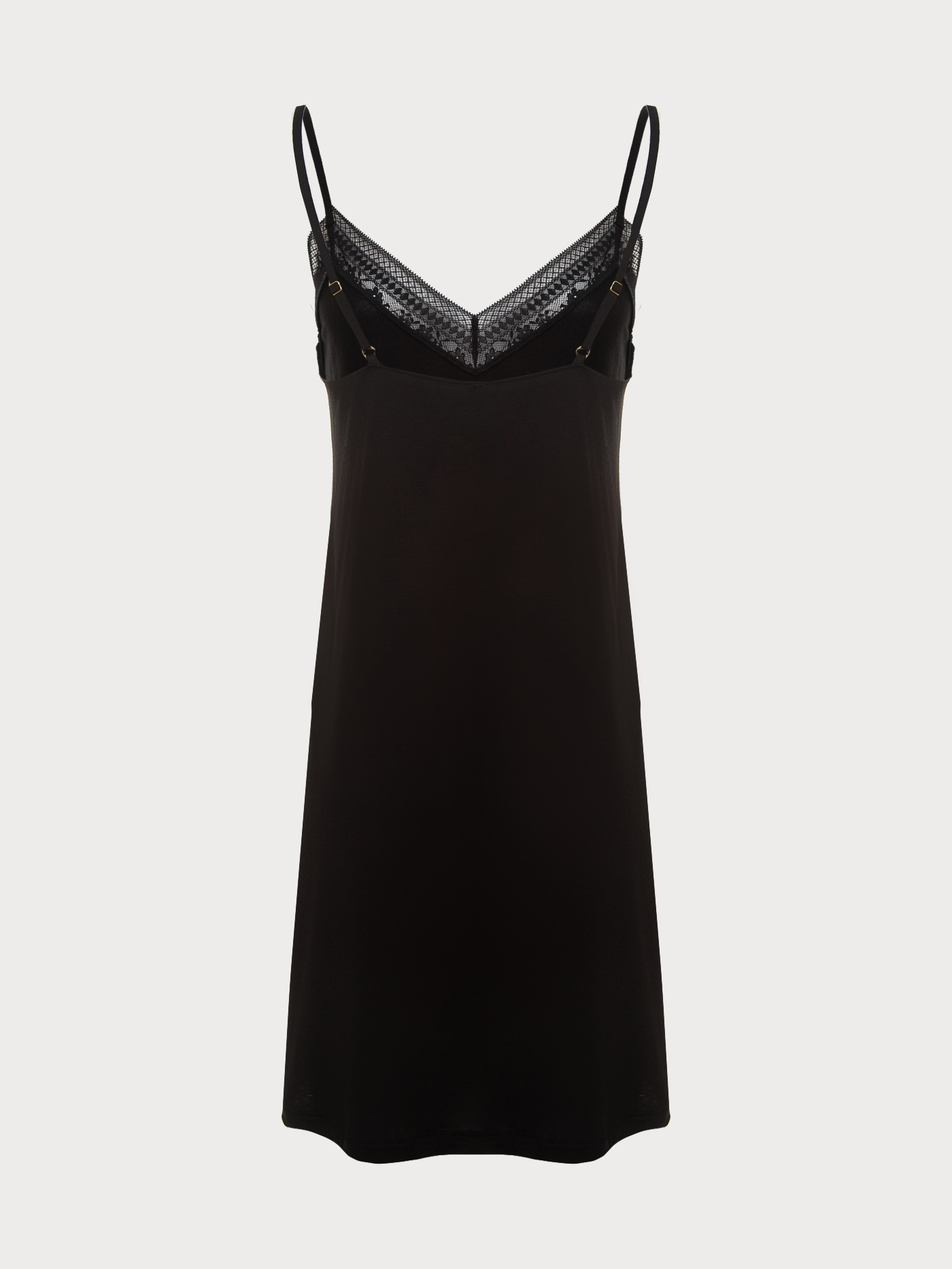 Сорочка на бретелях Черный 3017F3207L | фото 7