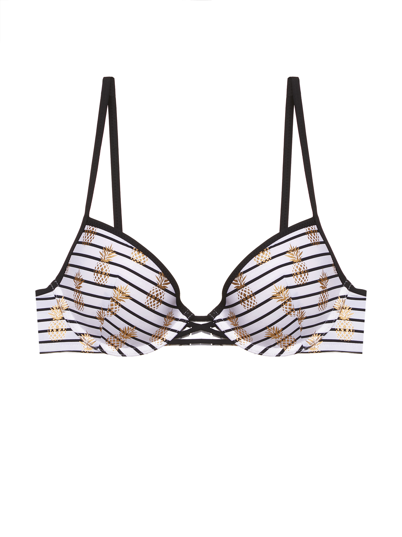 Лиф push-up Принт ананасы MOU-12728 | фото 4