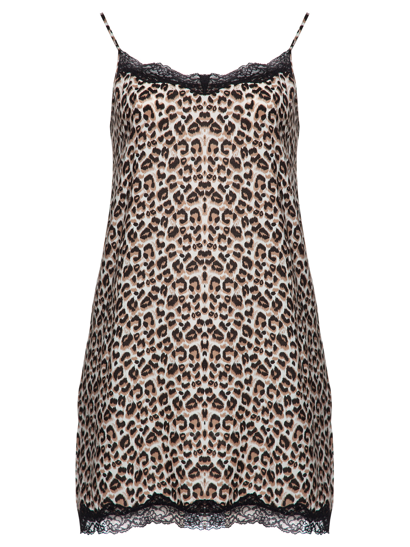 Сорочка на бретелях Принт леопард 2355F3201 | фото 3