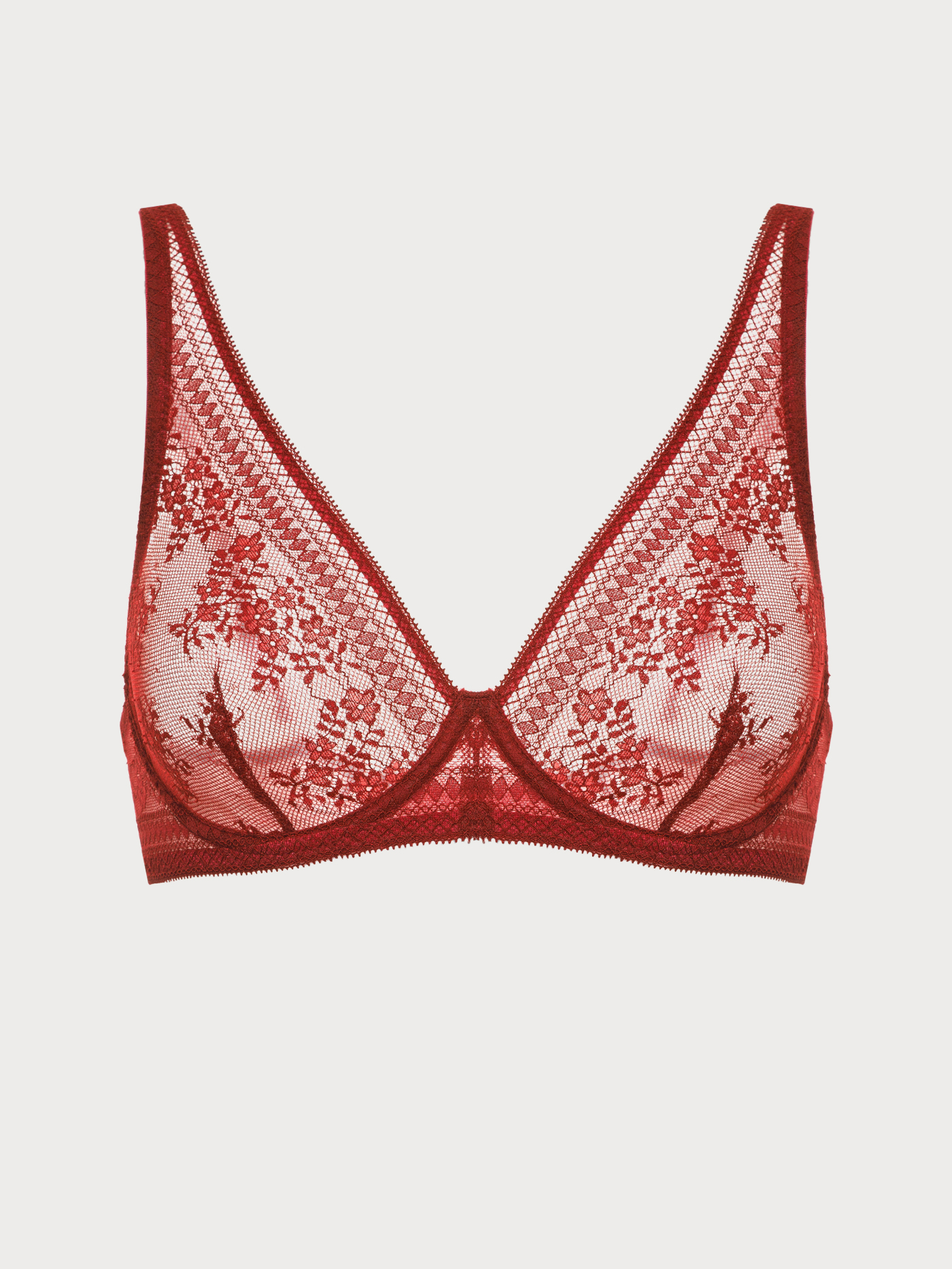 Бюстгальтер мягкий Бордовый 3018F1301 | фото 6