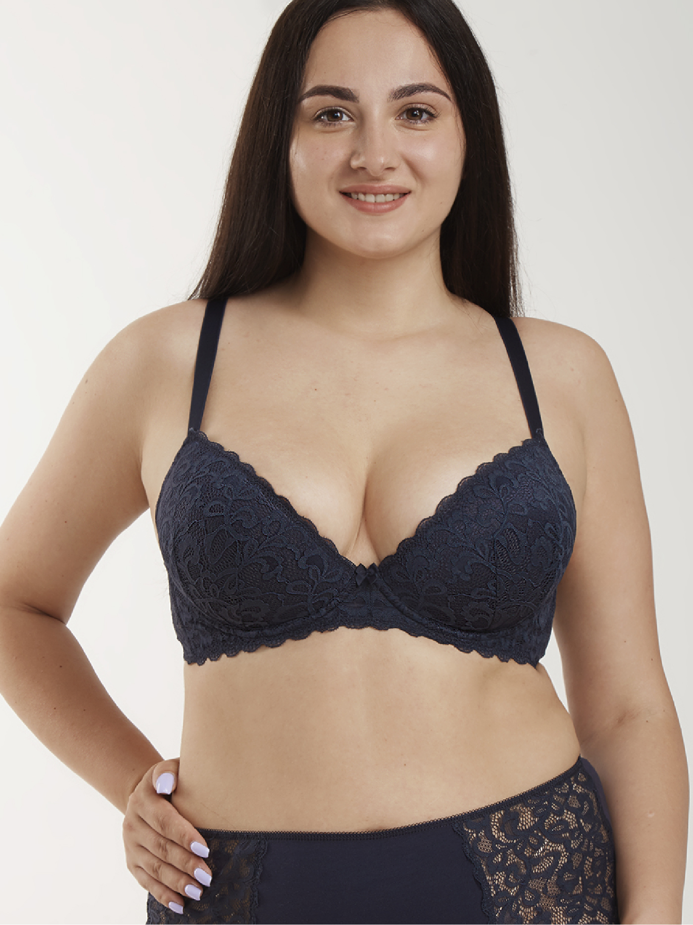 Бюстгальтер push-up Темно-синий 2559F1121L_1 | фото 1