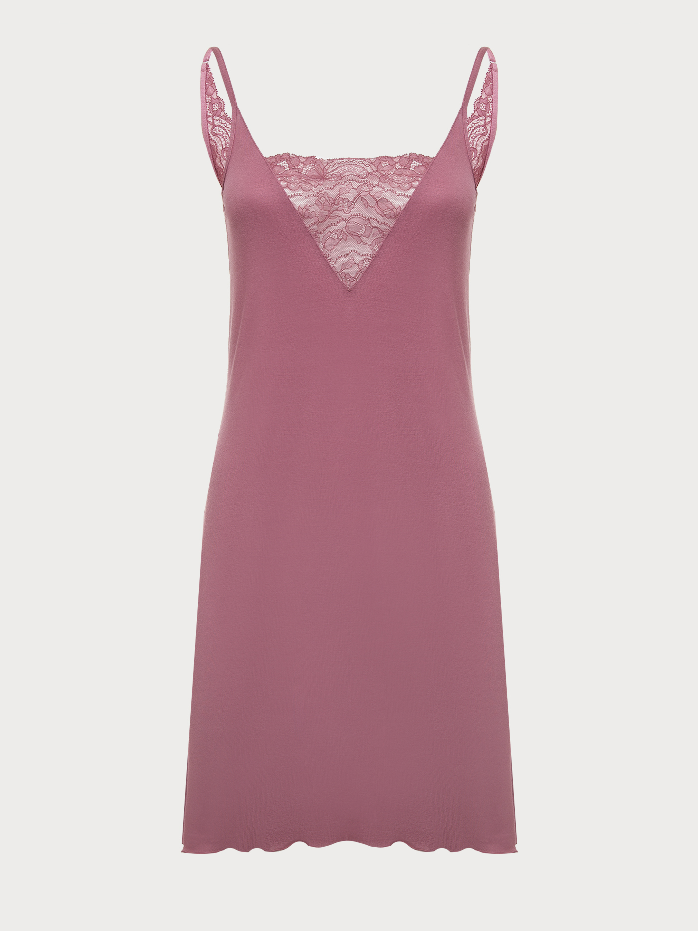 Сорочка на бретелях Пыльная роза 2941F3207 | фото 5