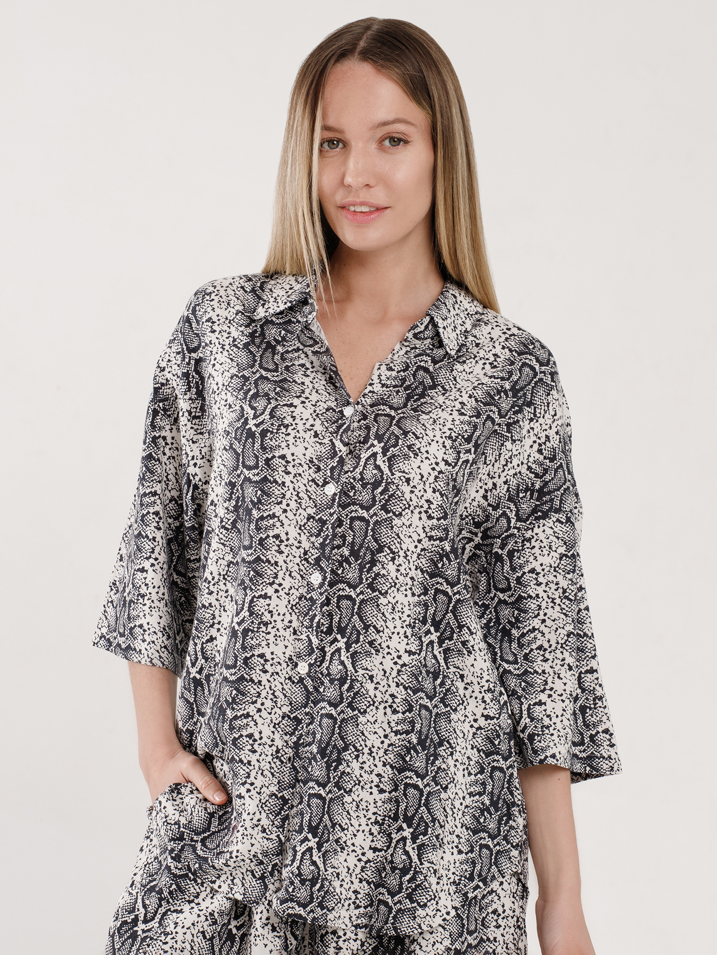 Рубашка Принт питон WTS-2 | фото 3