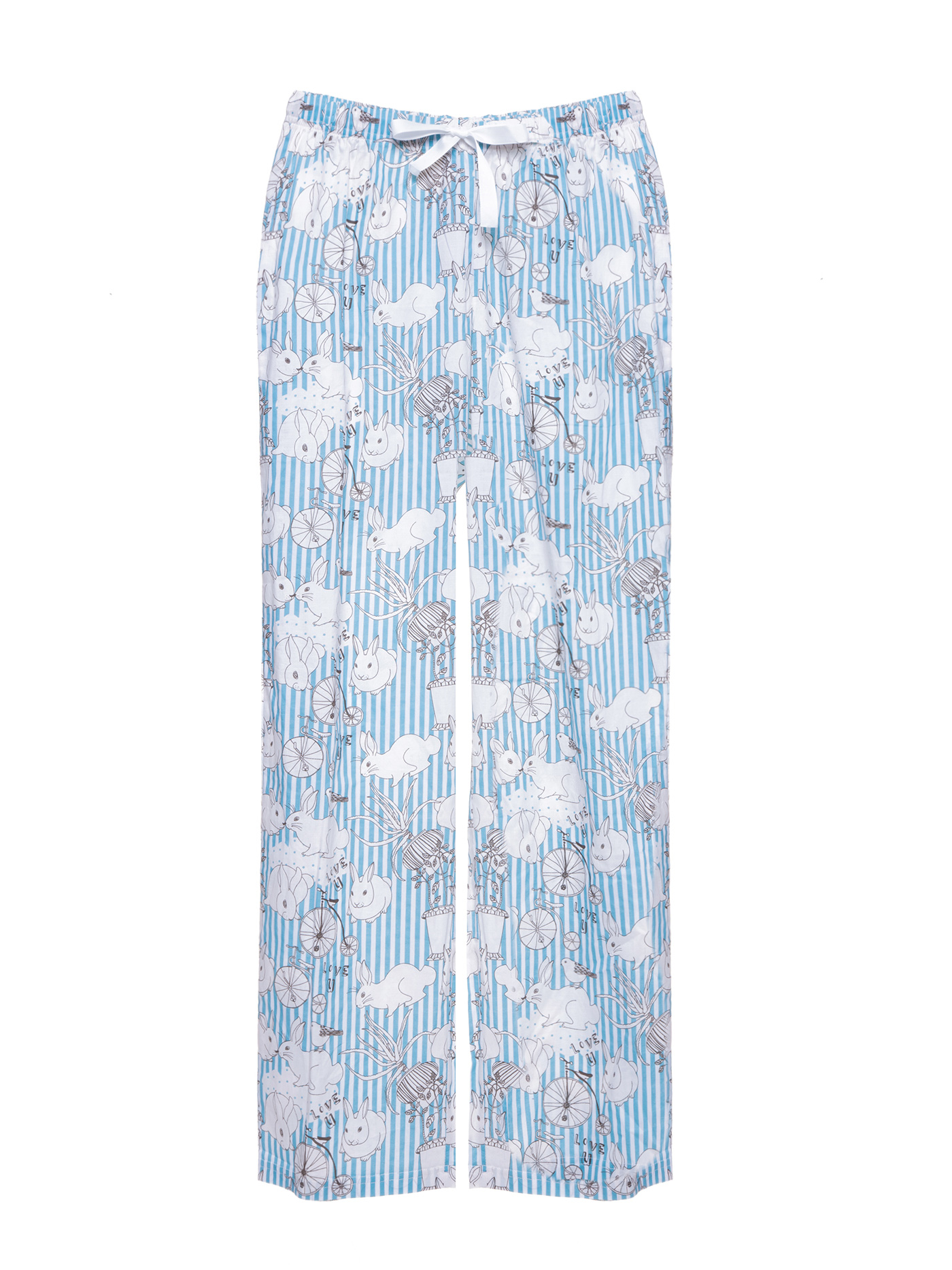 Брюки Принт кролики MA03 | фото 3