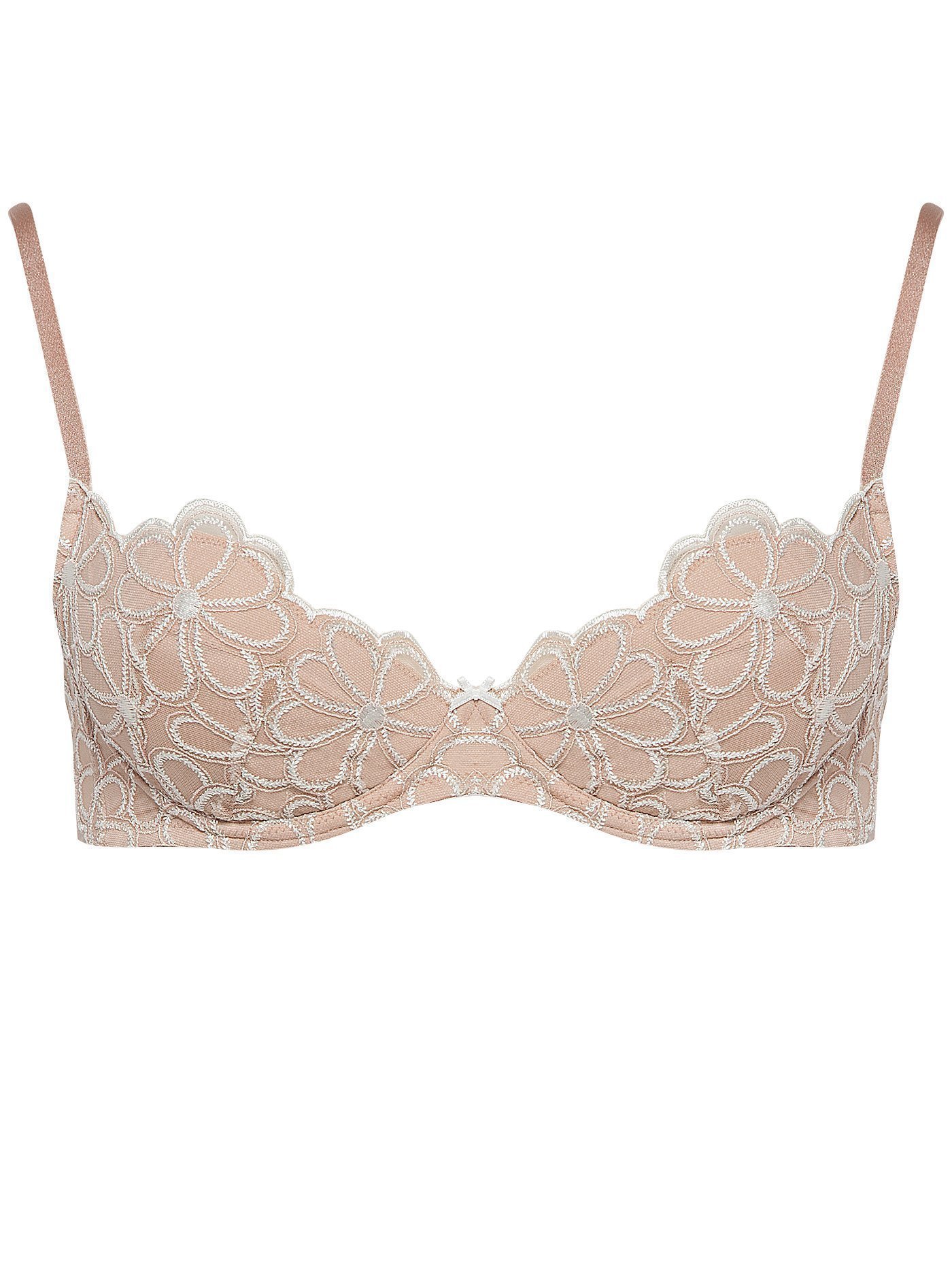 Бюстгальтер push-up Бежевый с белым 2263F1183 | фото 3