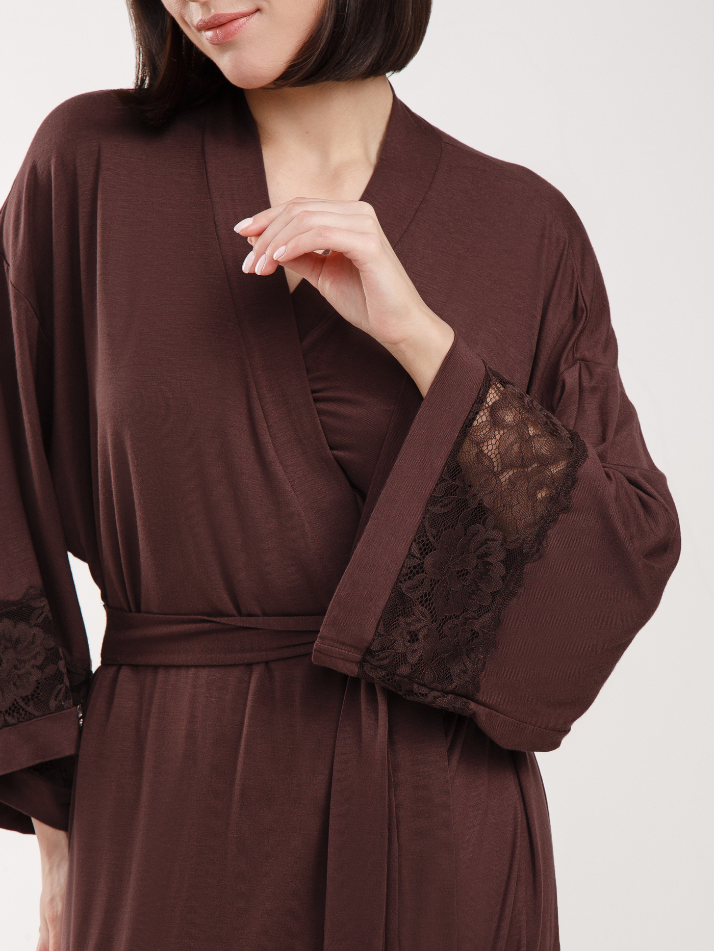 Халат Коричневый 2912F3504L | фото 2