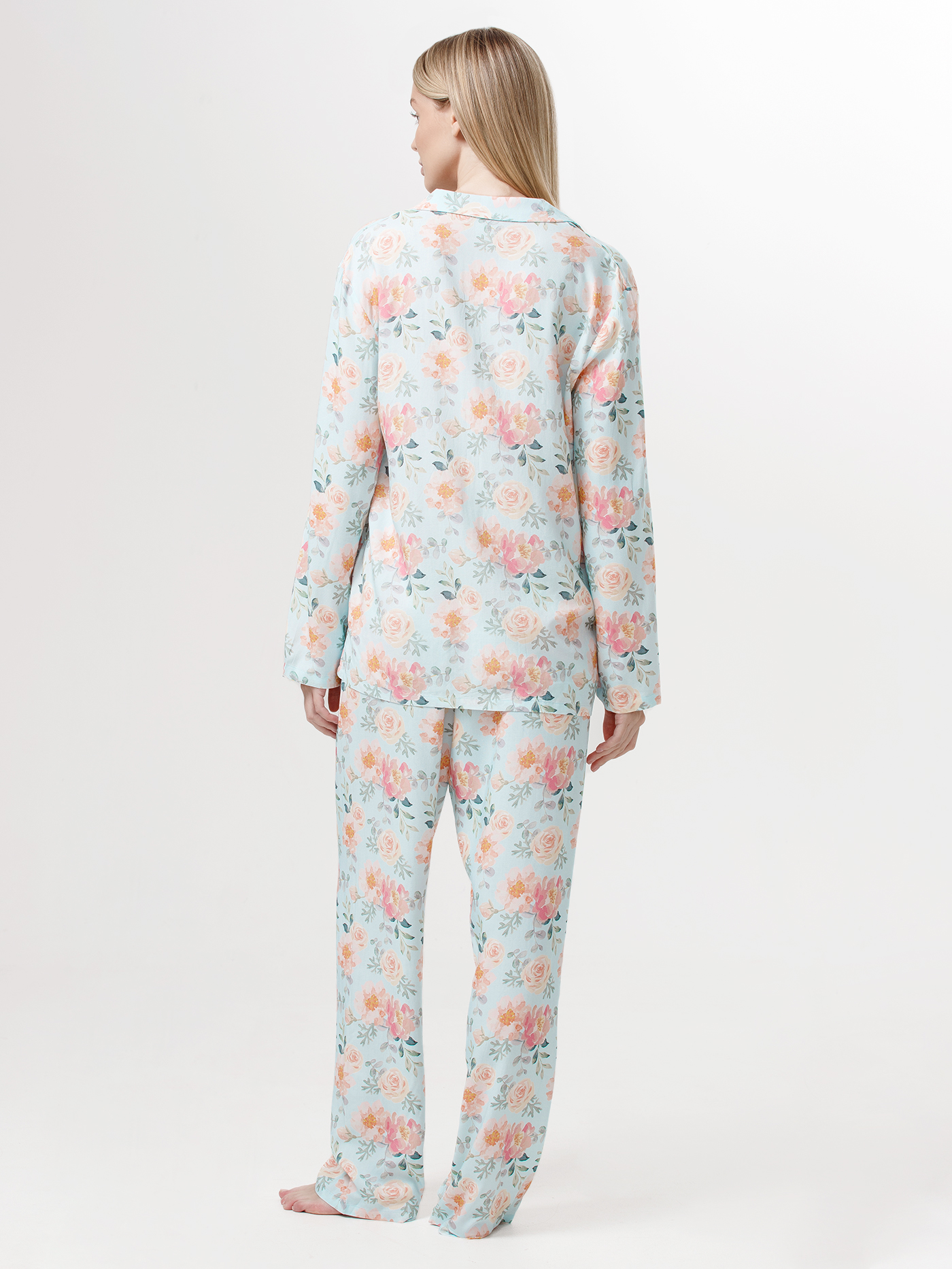 Рубашка Принт пионы PAR-03 | фото 2