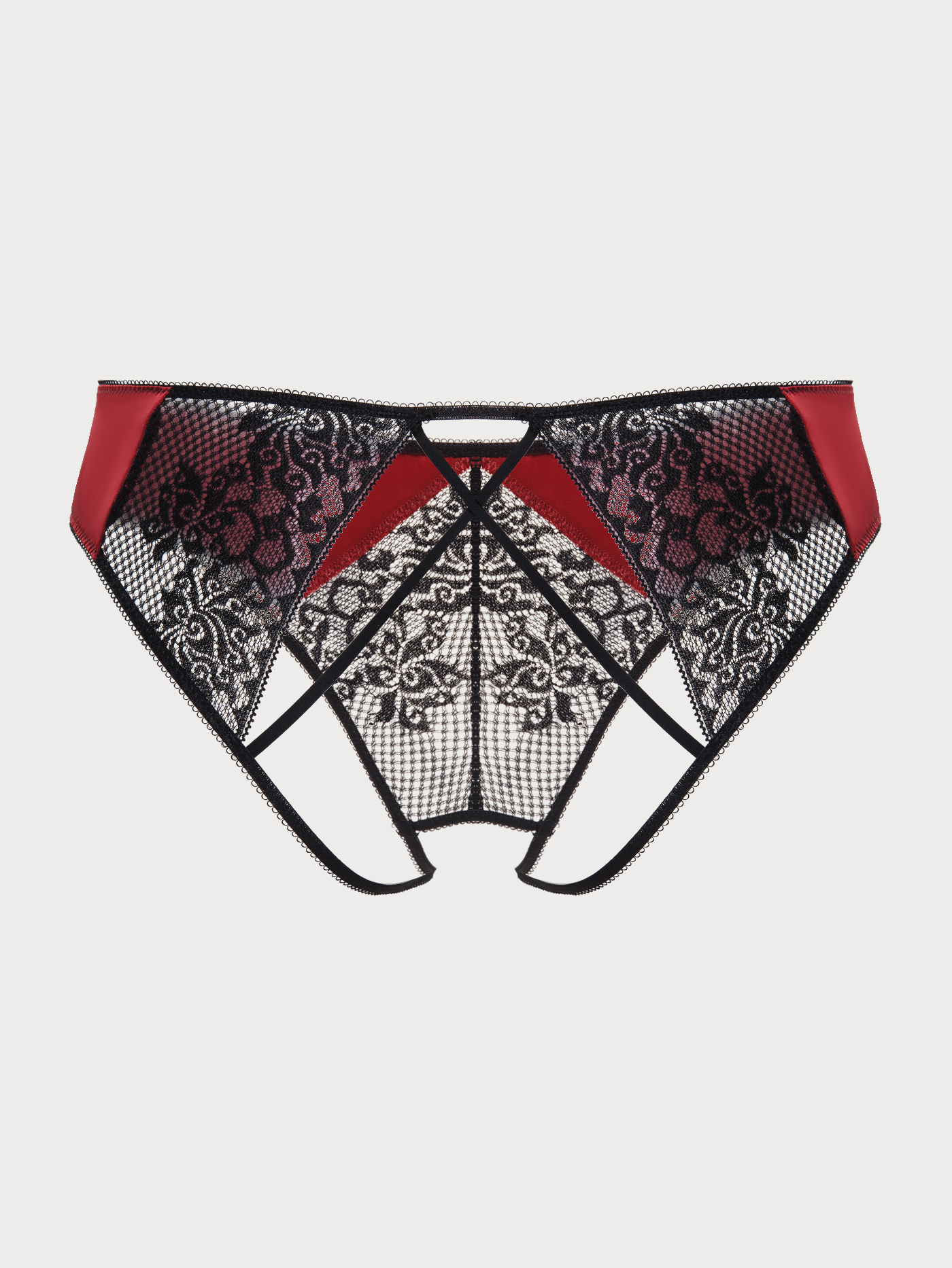 Трусы уверты Черный с бордовым 2840F2211_2 | фото 6