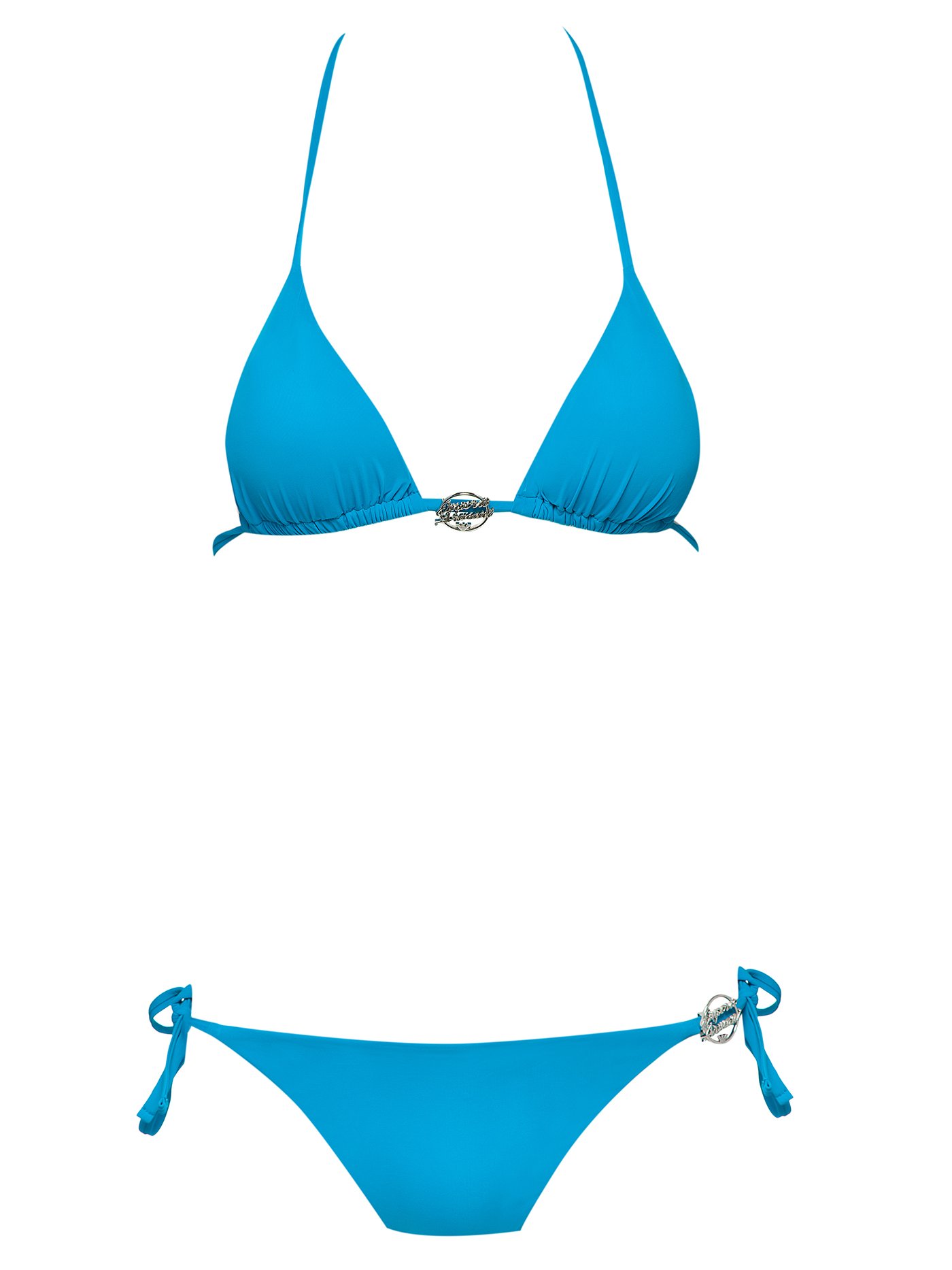 Купальник раздельный треугольник / бикини Сине-зеленый 262185 | фото 3