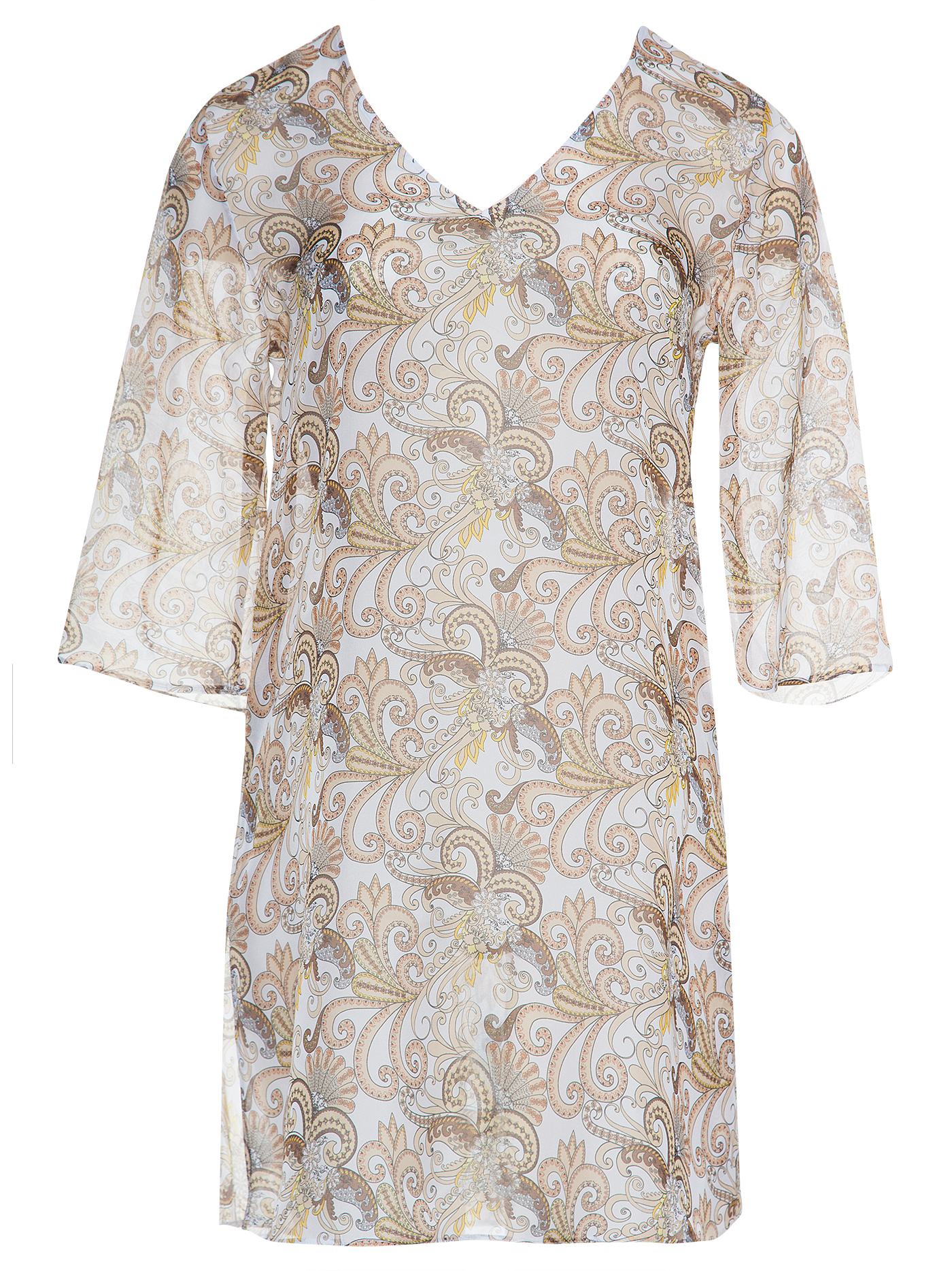 Туника Принт пейсли белый 2285S4311_1 | фото 3