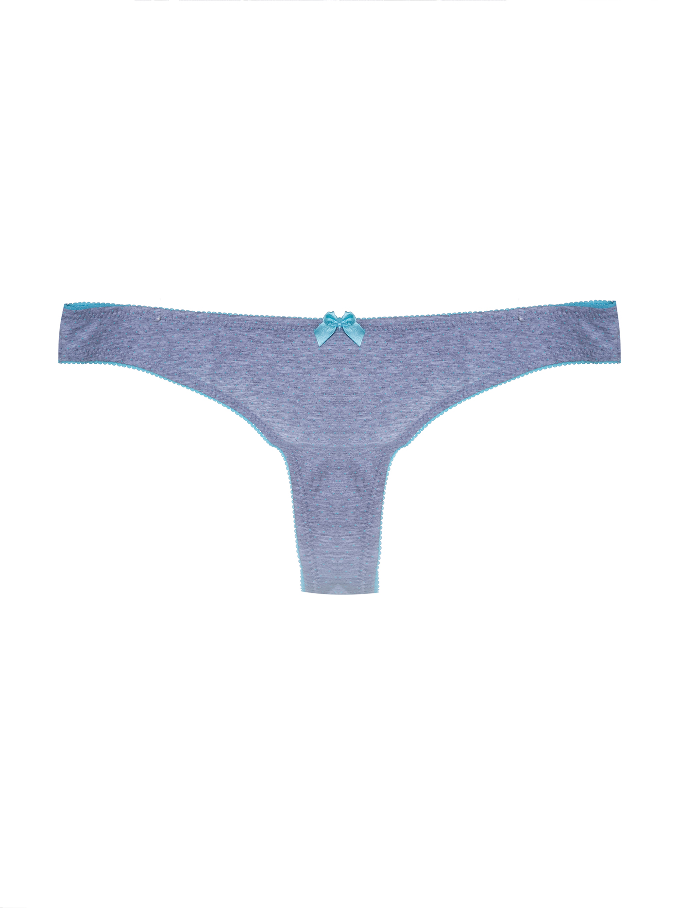 Трусы стринг Серый меланж ER2 | фото 3