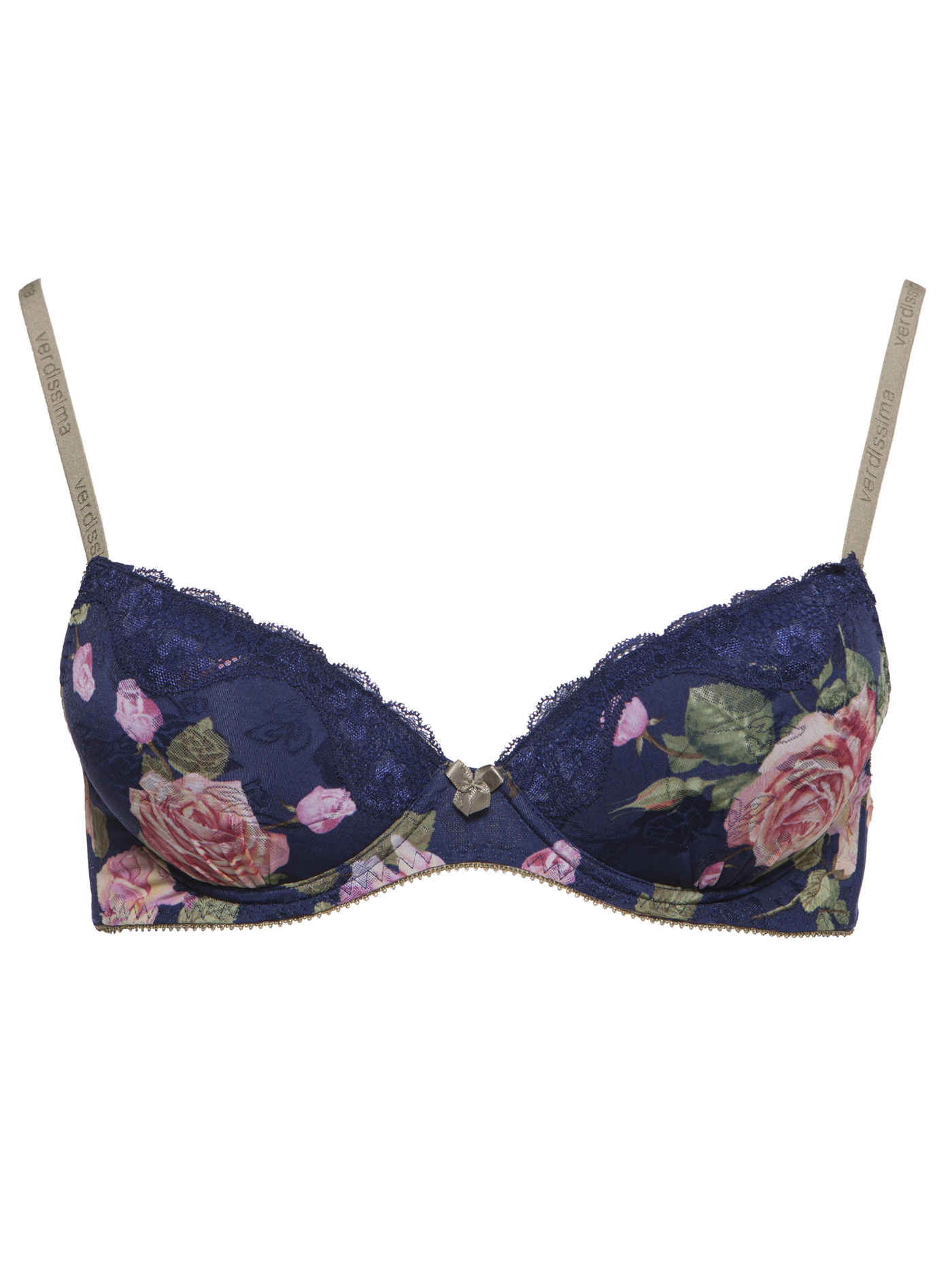 Бюстгальтер push-up Принт синий JS25 | фото 3