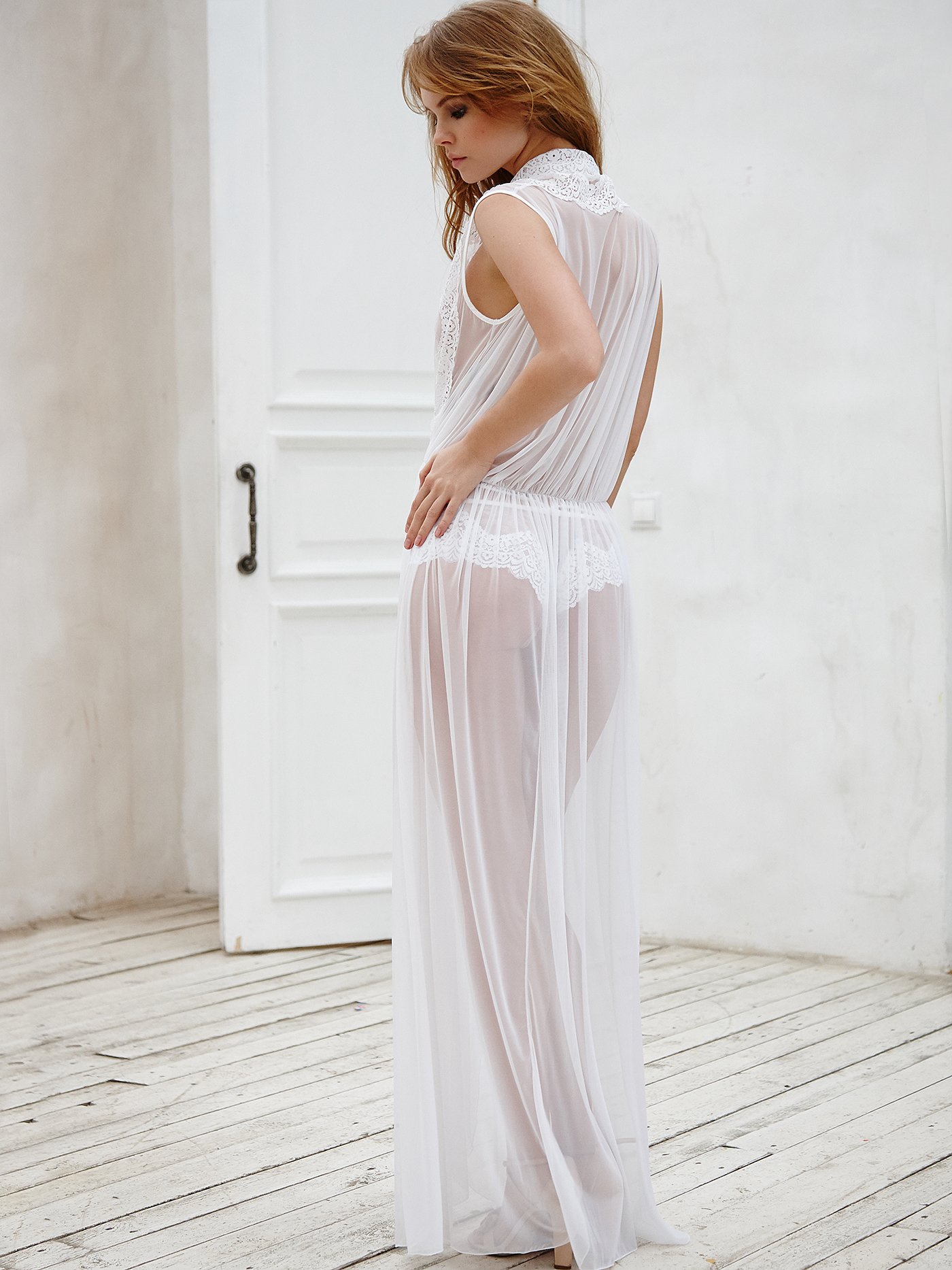 Пеньюар Белый 2227F3524 | фото 2