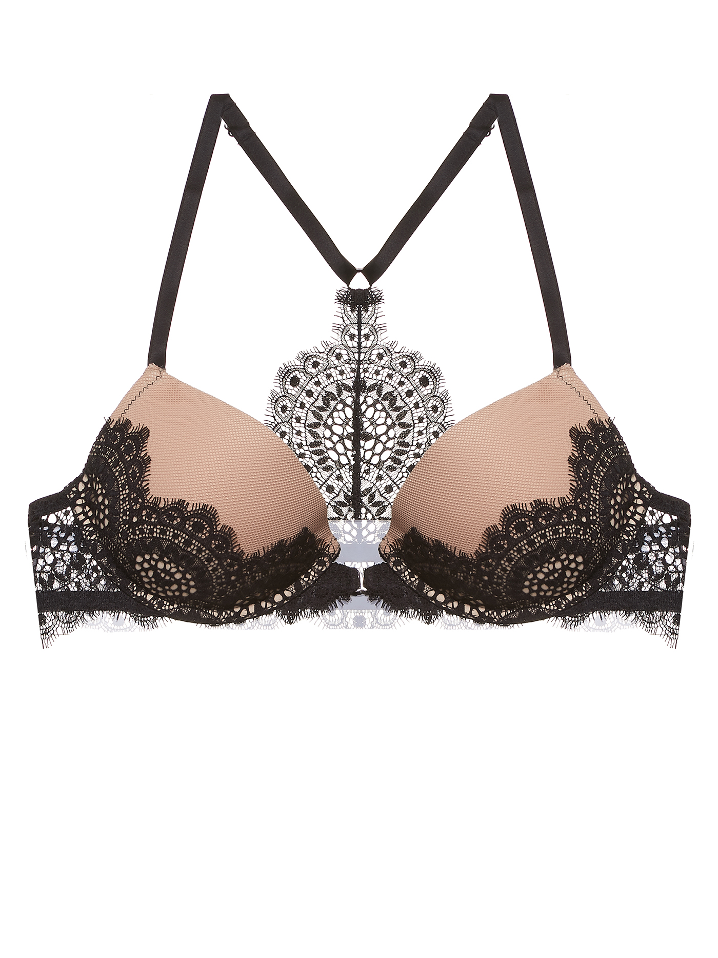 Бюстгальтер push-up Бежевый с черным 2368F1159 | фото 3