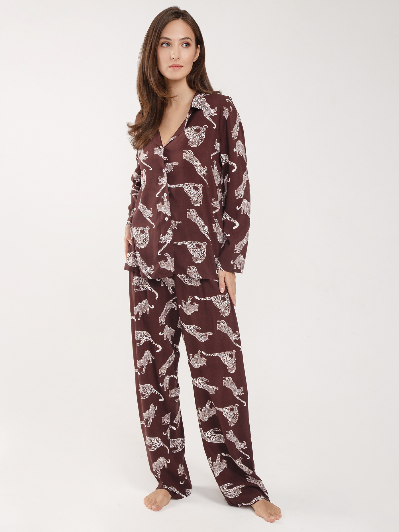 Брюки Коричневый PAR-01 | фото 1