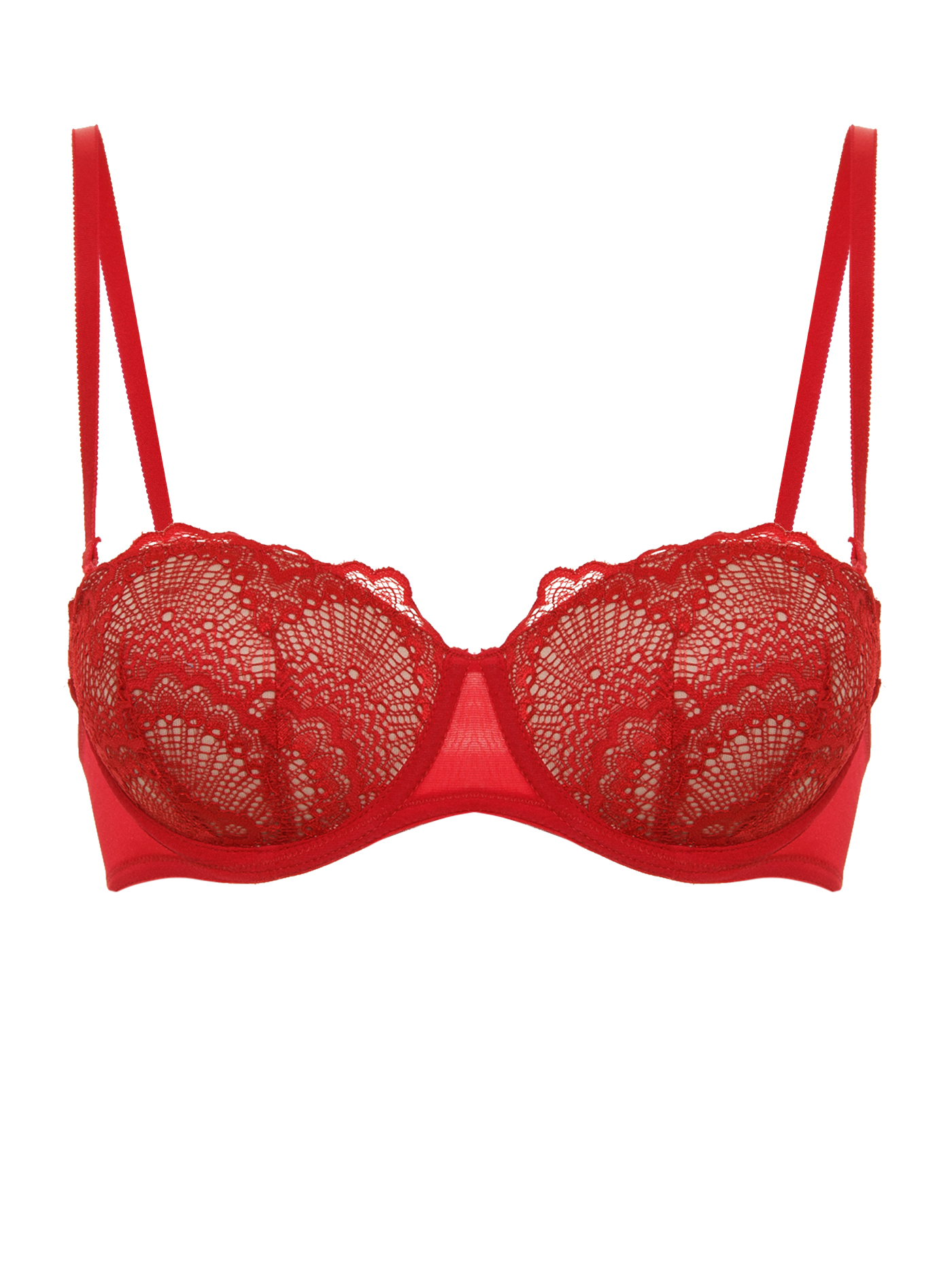 Бюстгальтер балконет push-up Красный 2775F1215 | фото 4