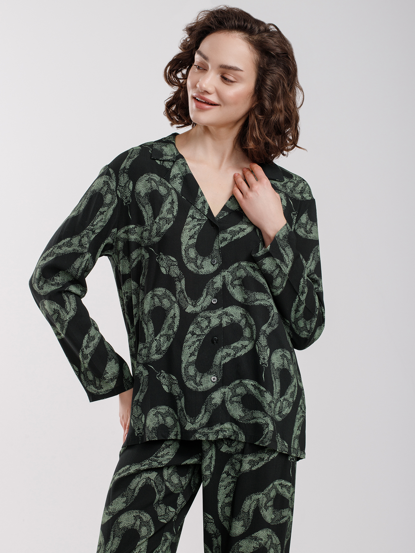 Рубашка Принт змея PAR-03 | фото 2