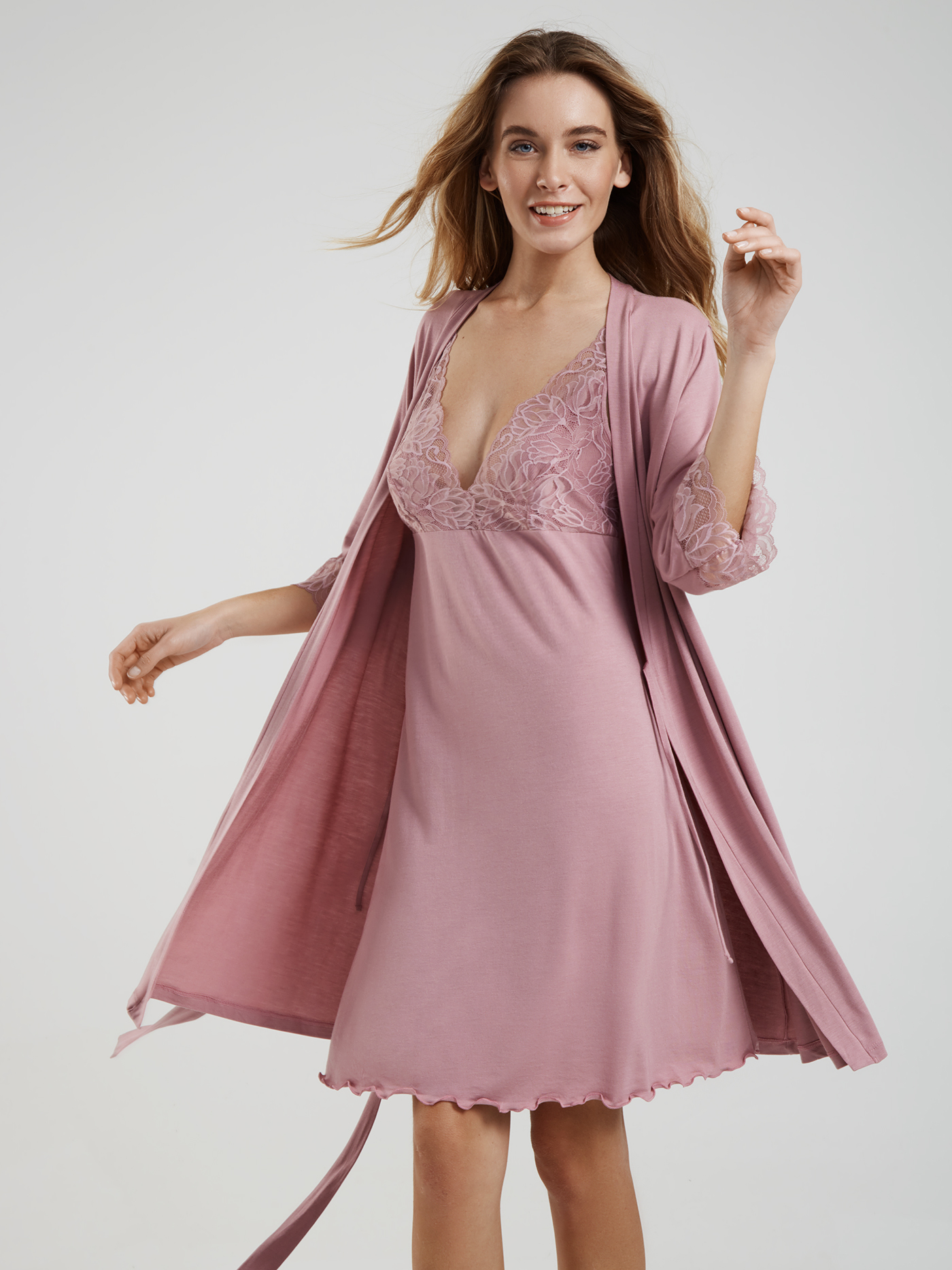 Халат Розовый 2685F3504 | фото 2