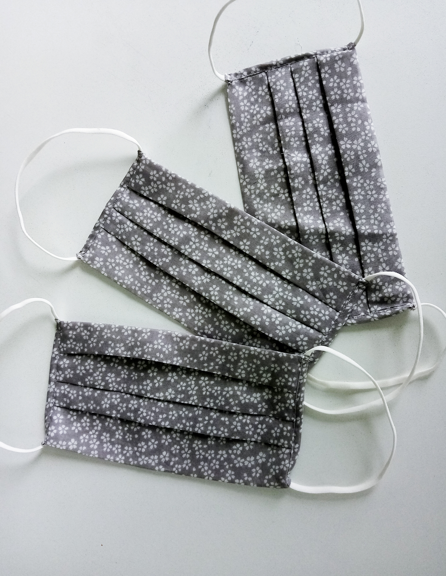 Маска защитная набор 3 шт. Принт серый 2791F9302_N3 | фото 1