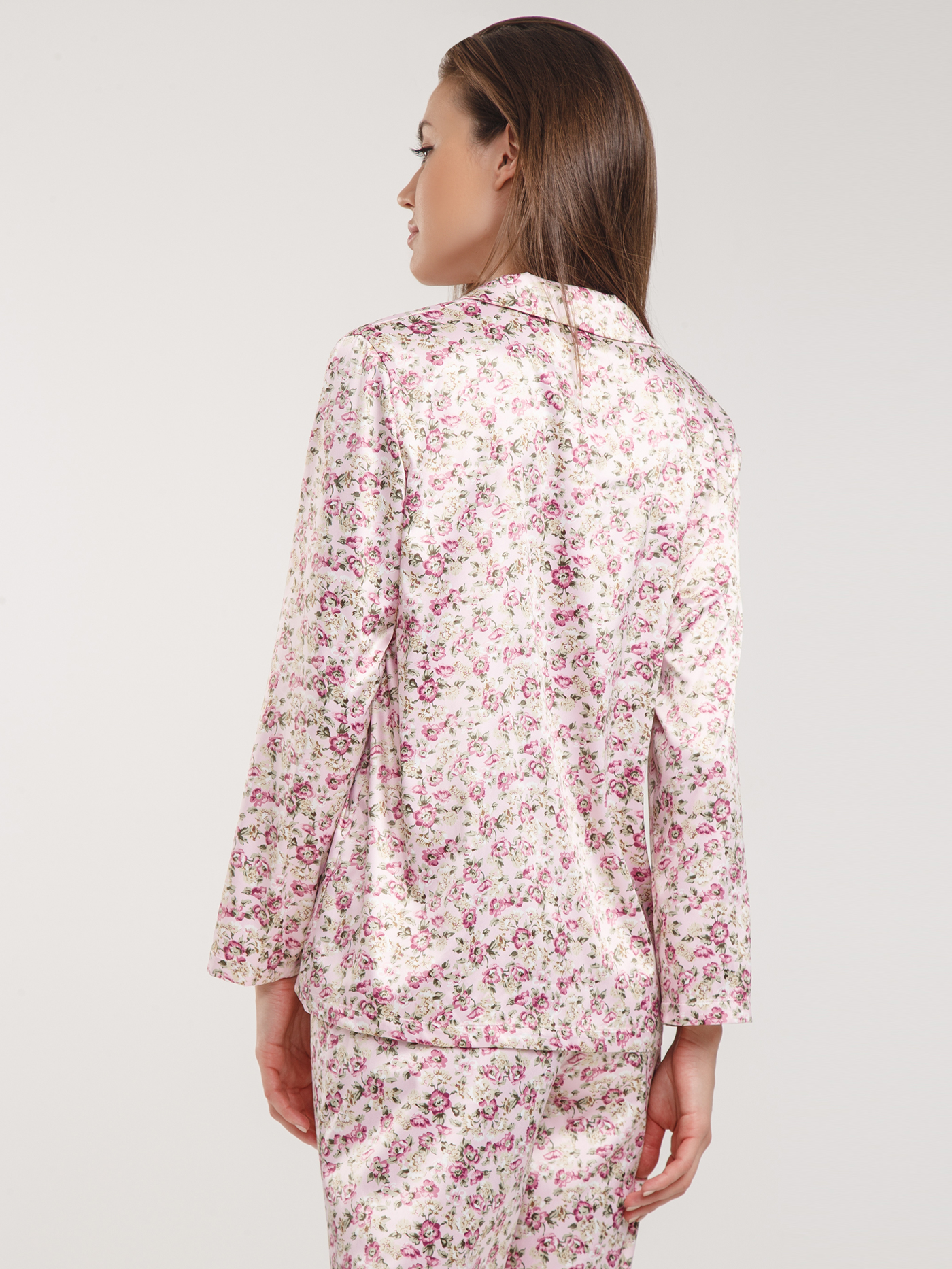 Пижамный топ Розовый принт 2809F3832 | фото 3