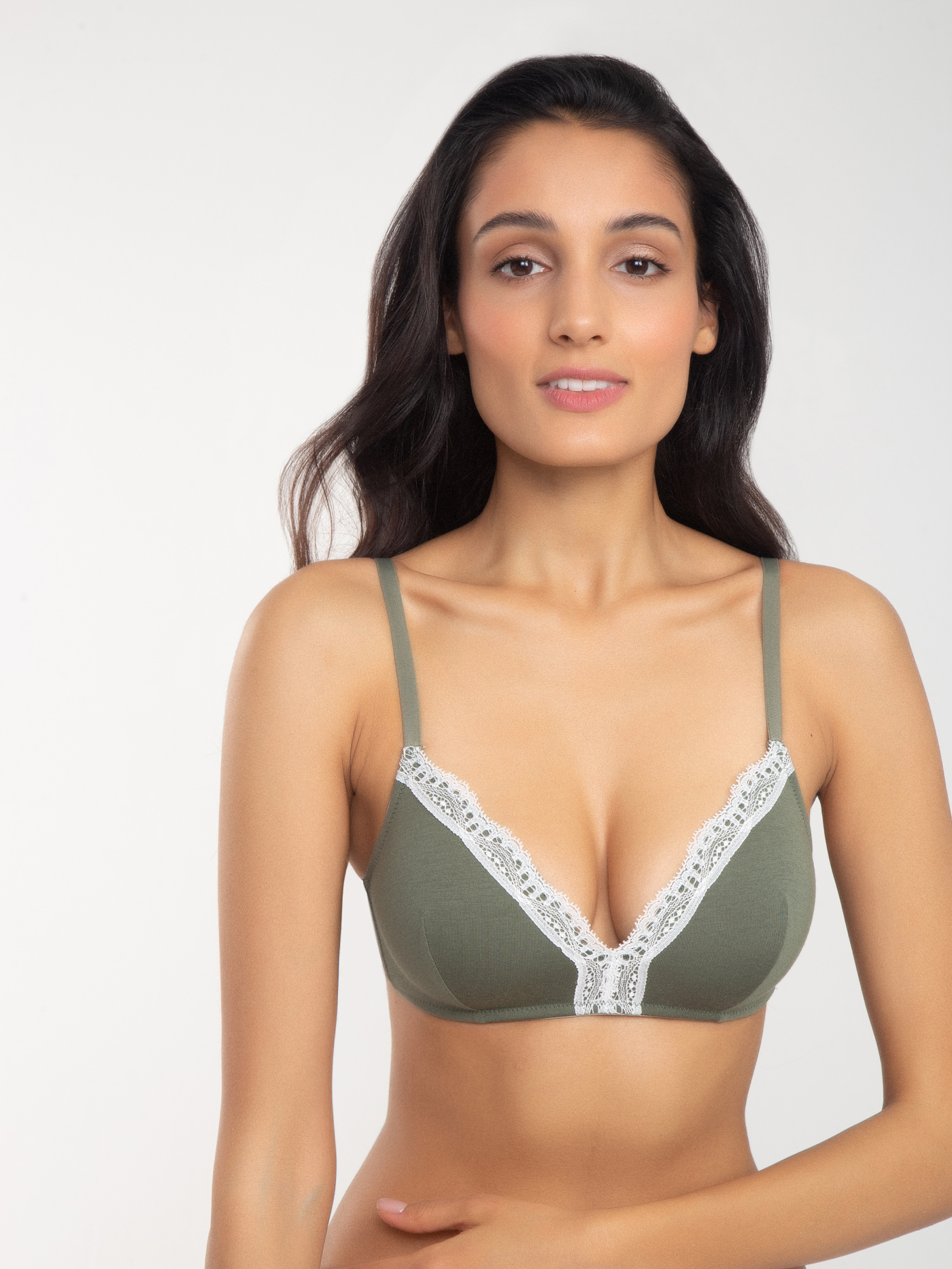 Бюстгальтер треугольник t-shirt Зеленый 2789F1401 | фото 1