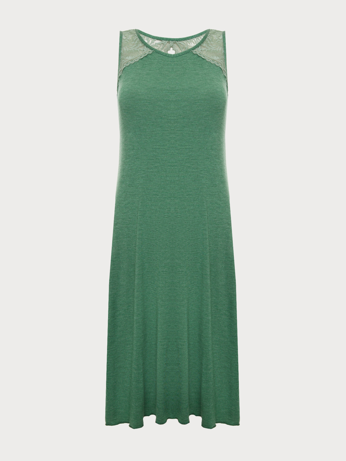 Сорочка на бретелях Оливковый 2855F3232L | фото 3