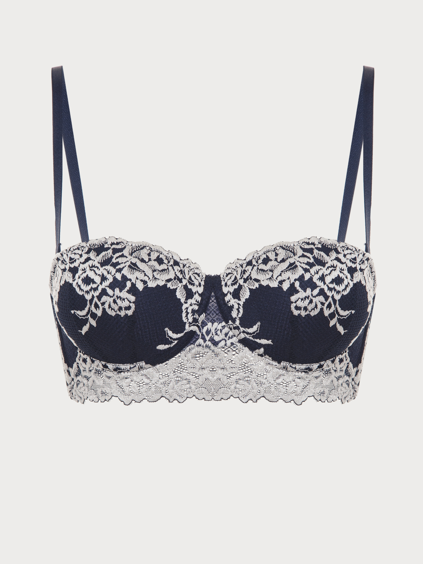 Бюстгальтер балконет push-up Синий 2868F1211 | фото 6