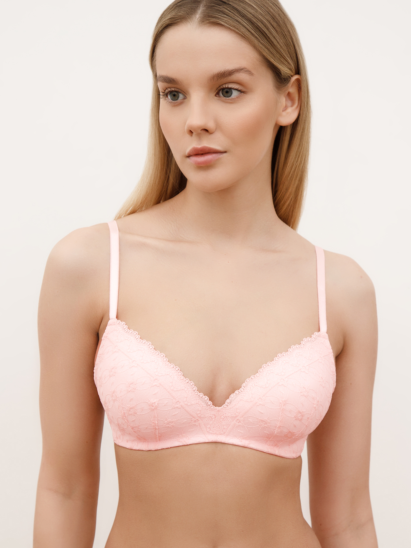 Бюстгальтер треугольник t-shirt Пастельно-розовый 2958F1401 | фото 1