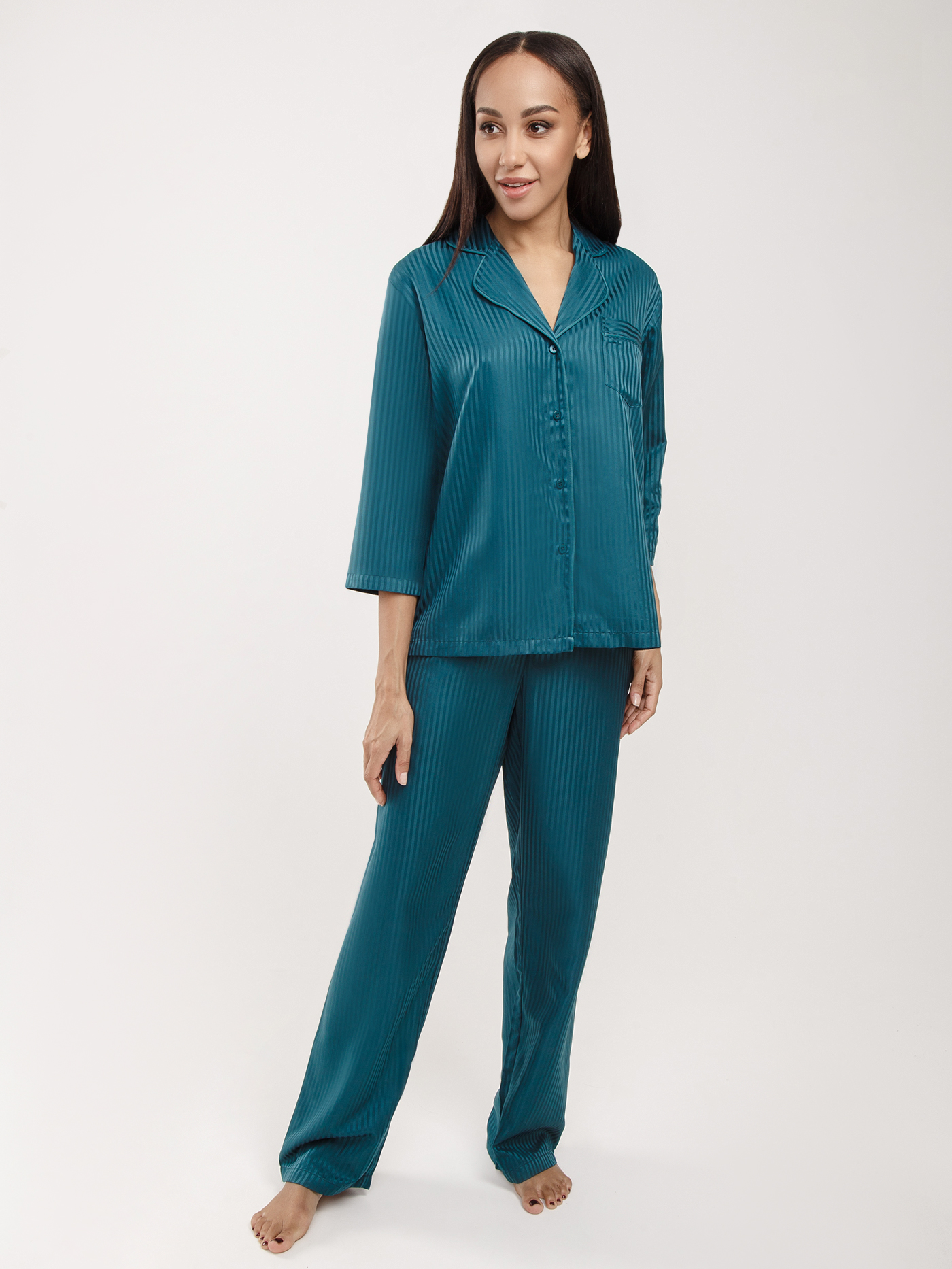 Пижамный топ Зеленый ANG-3 | фото 1