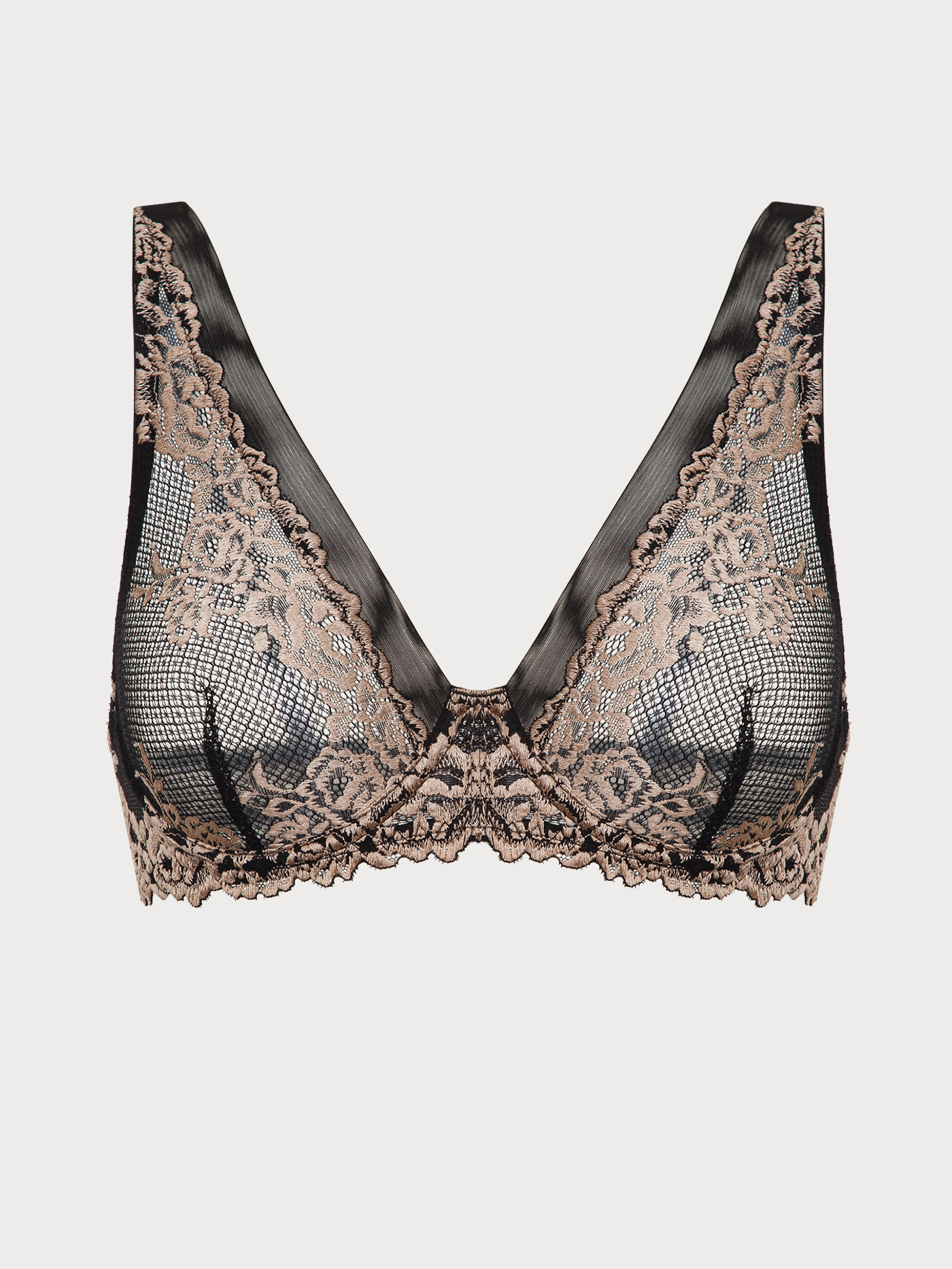 Бюстгальтер мягкий Черный/бежевый 2868F1307 | фото 6