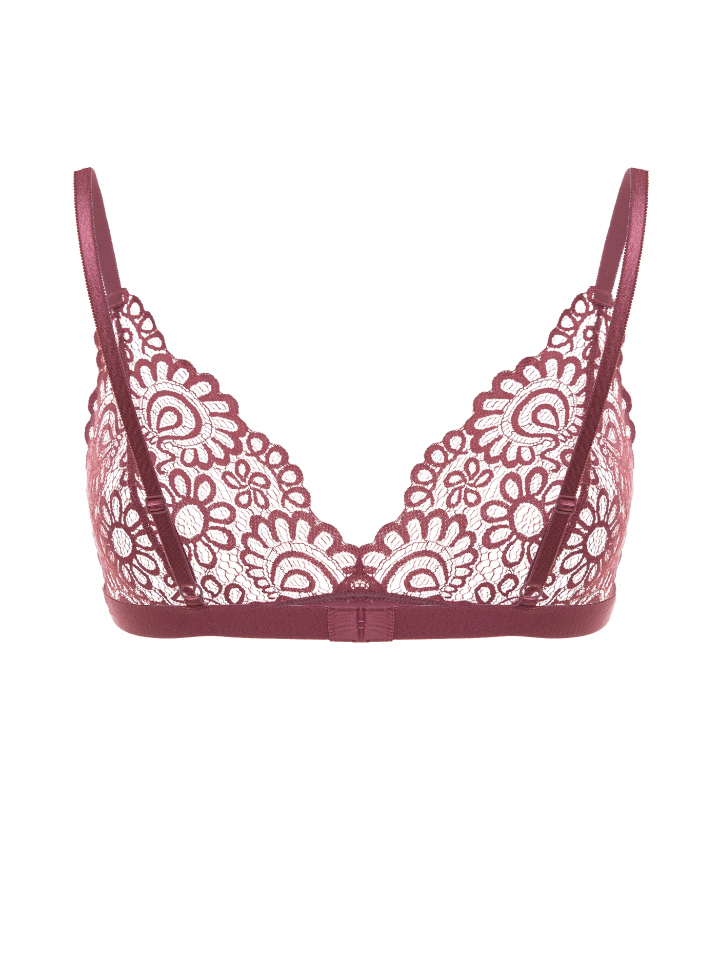 Бюстгальтер треугольник t-shirt Бордовый 2484F1419 | фото 2
