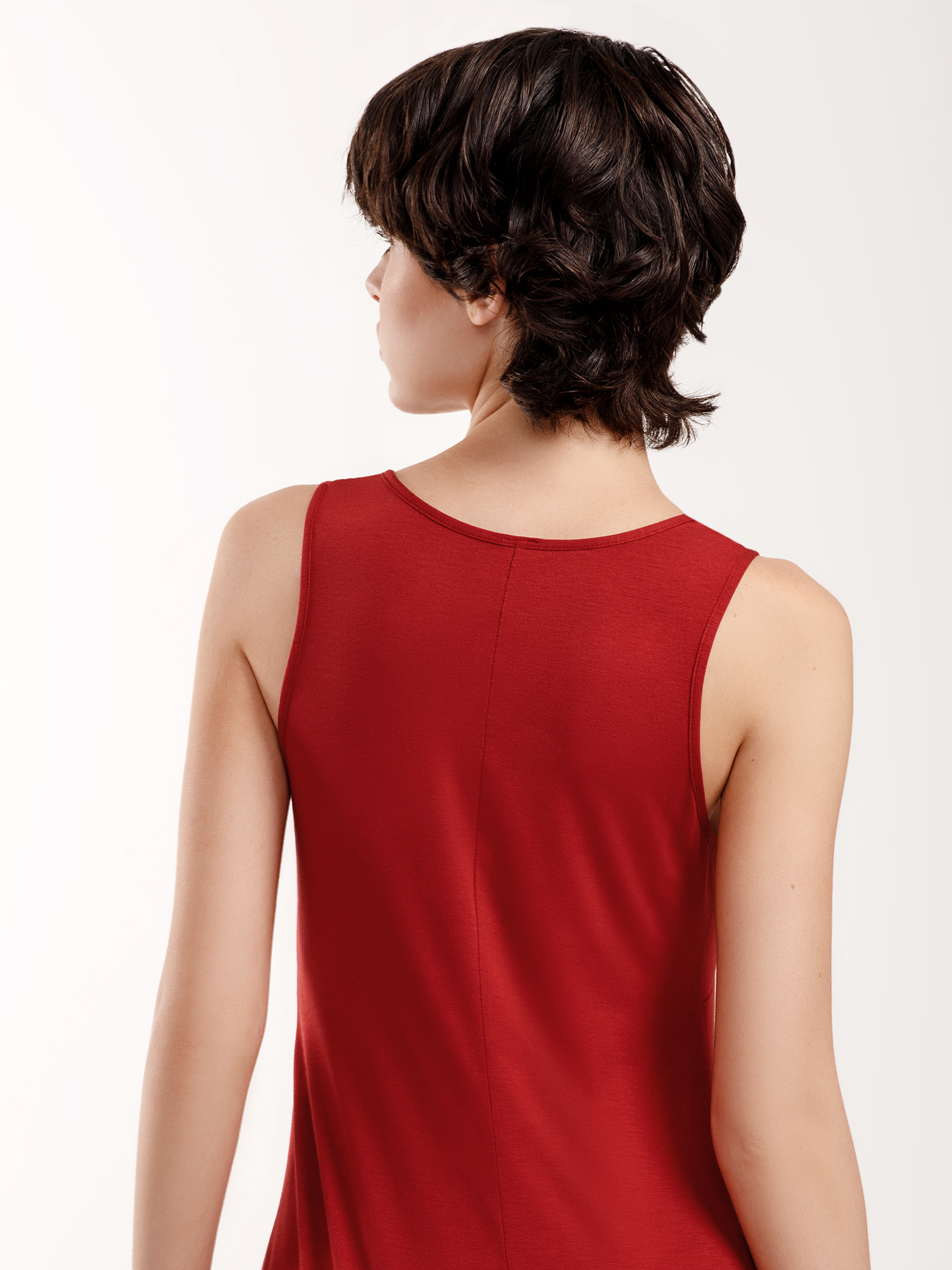 Сорочка на бретелях Бордовый 3017F3222 | фото 5