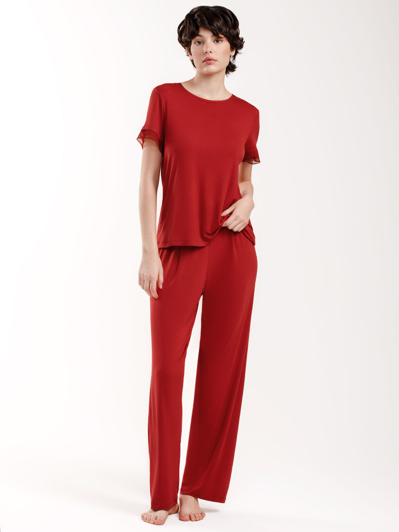 Брюки Бордовый 3017F5004 | фото 2