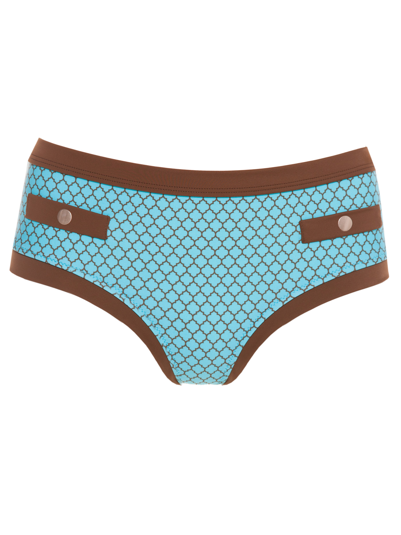 Плавки шорты Принт голубой 2400S2802 | фото 3