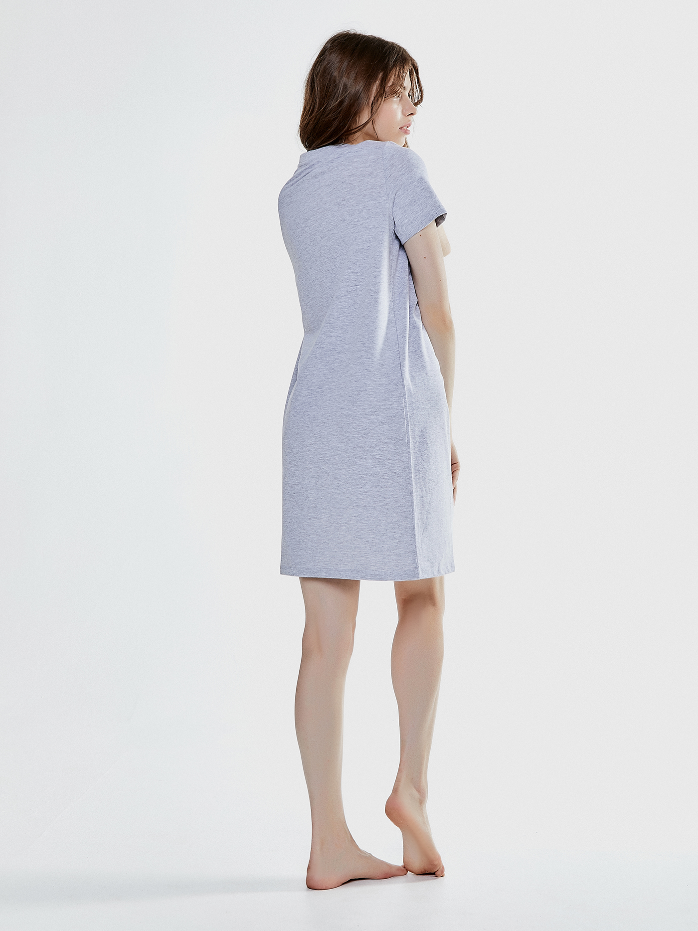 Платье Серый с желтым BEL-5 | фото 2