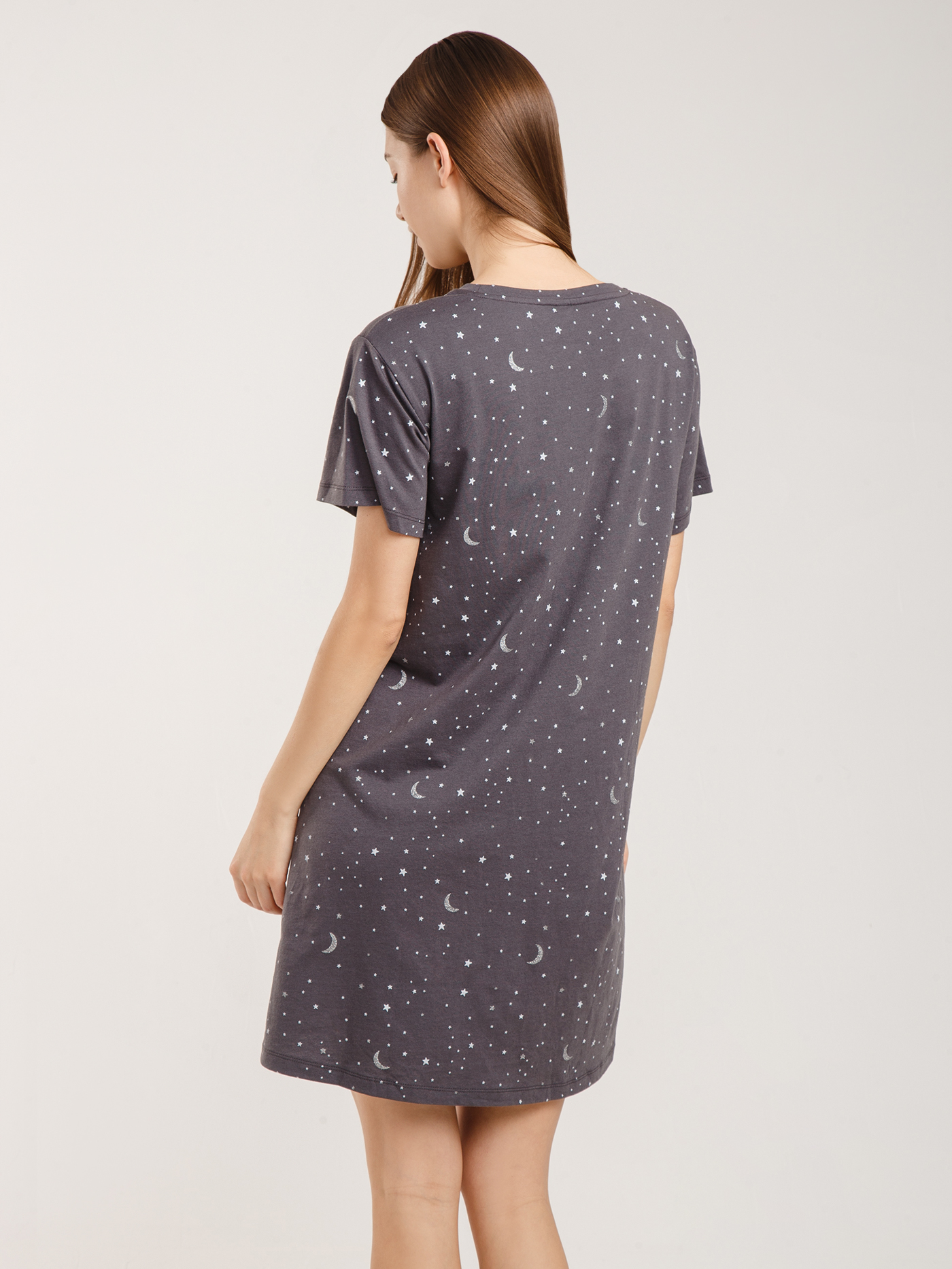 Платье Принт серый HH-4 | фото 5