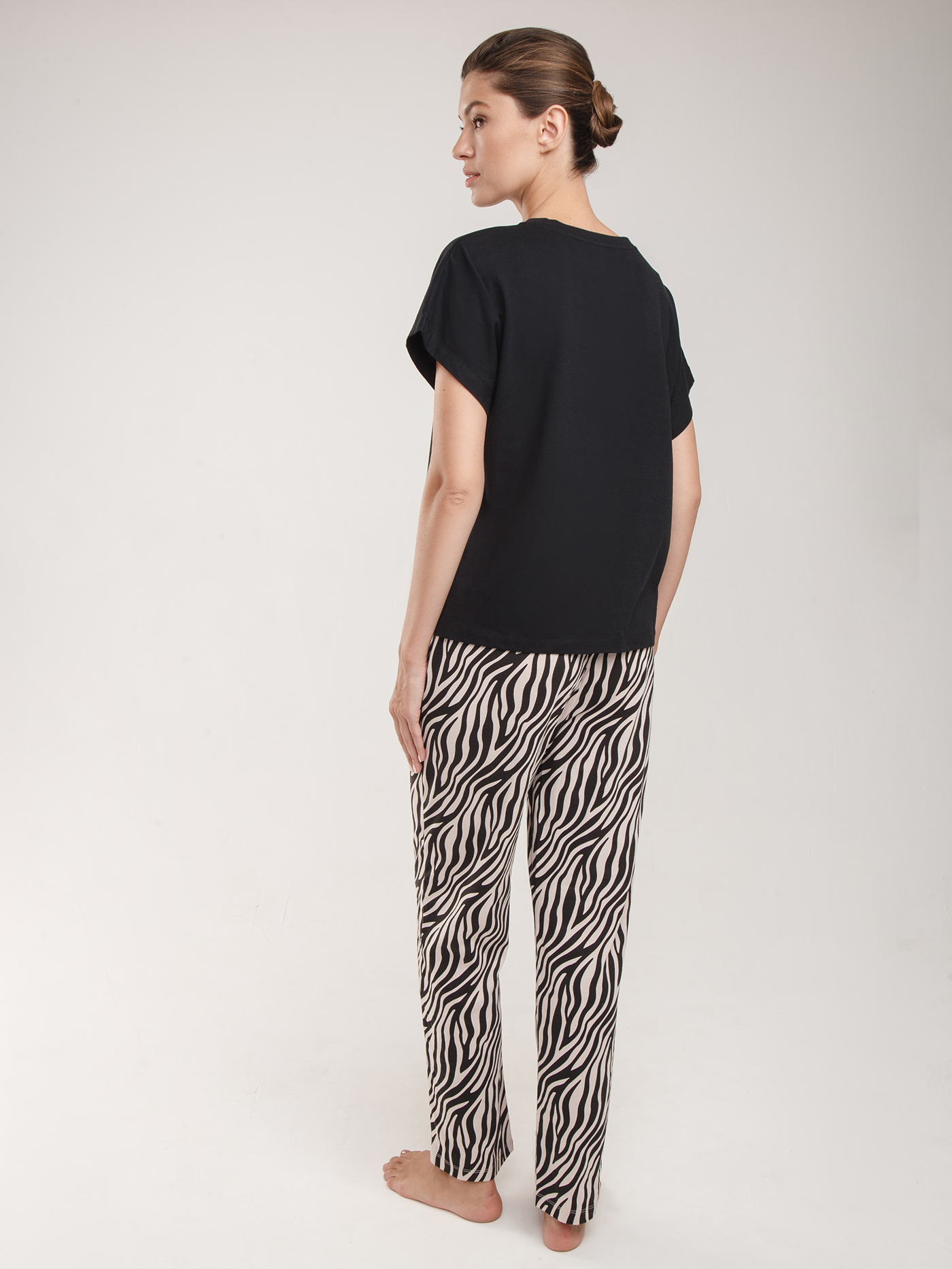 Брюки Принт зебра EJ-1 | фото 2