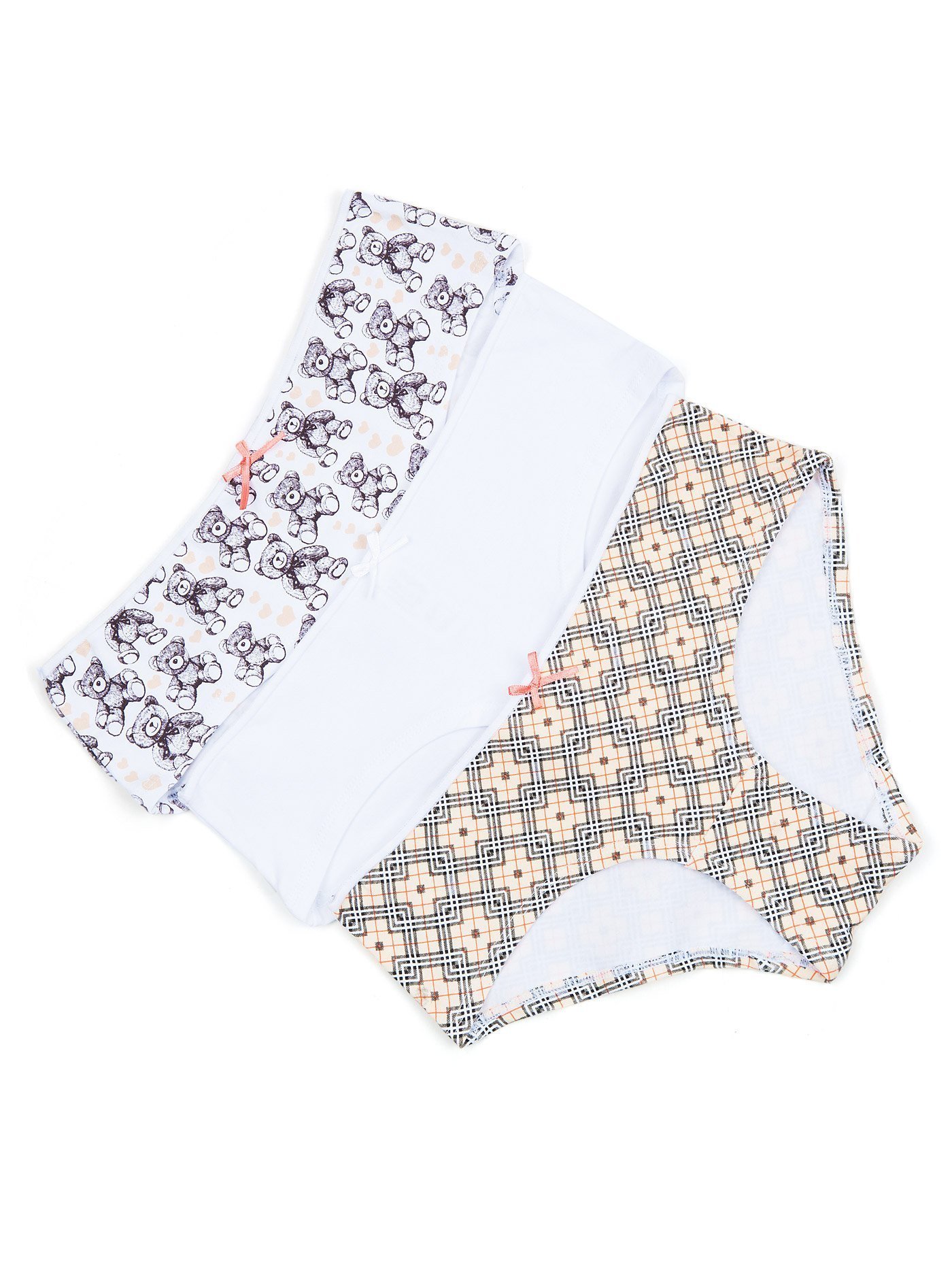 Трусы шорты набор 3 шт. Принт Тедди DG002 | фото 2