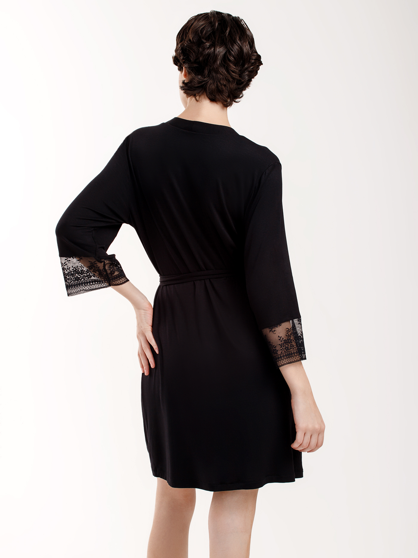 Халат Черный 3017F3504L | фото 4