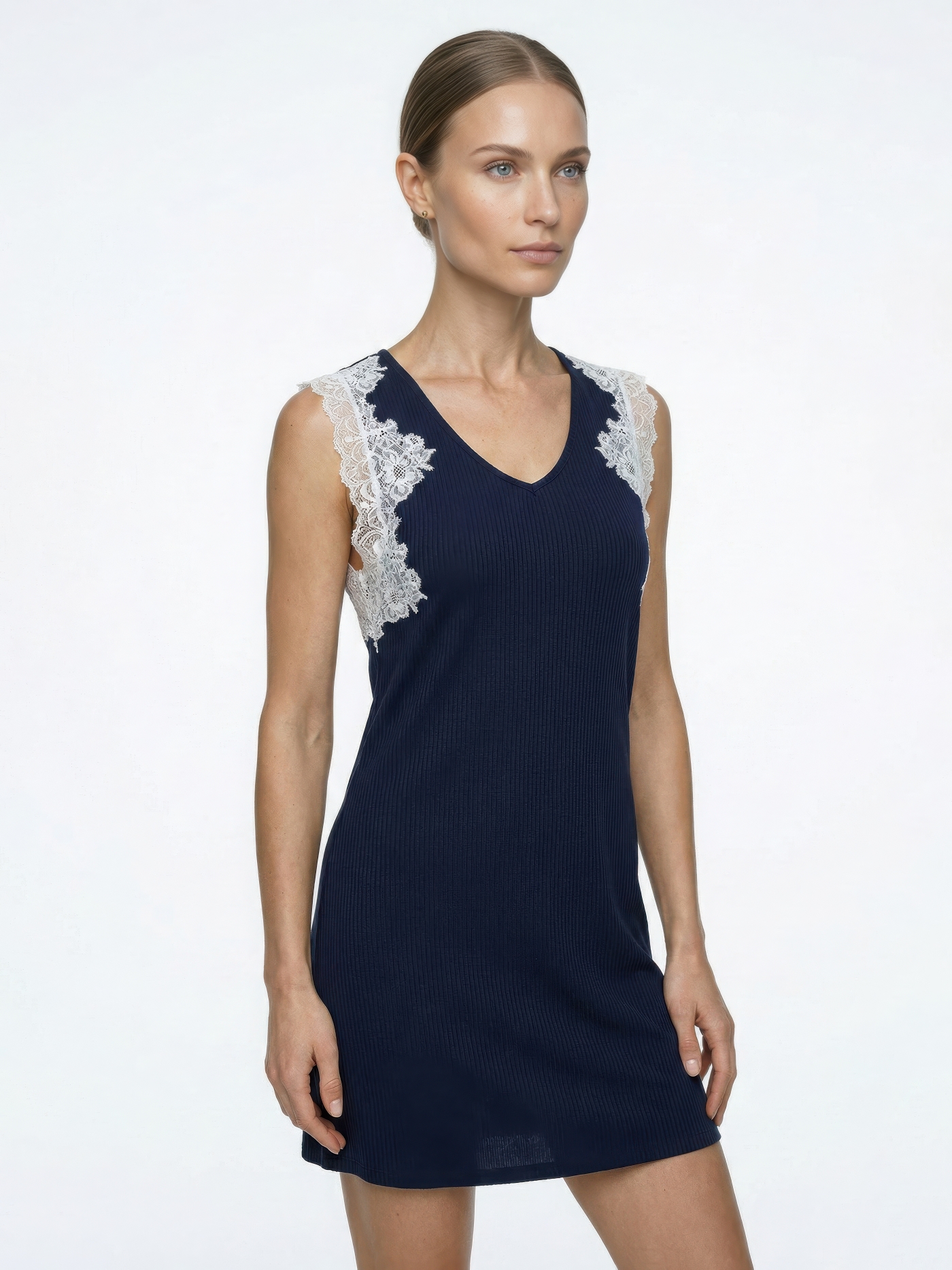 Сорочка короткая Синий JLA-10L | фото 1