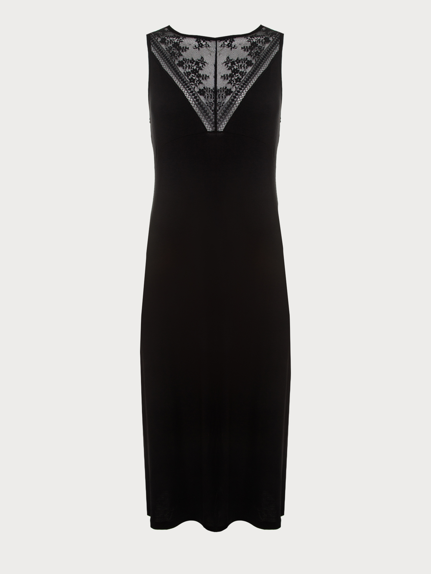 Сорочка на бретелях Черный 3017F3222 | фото 6