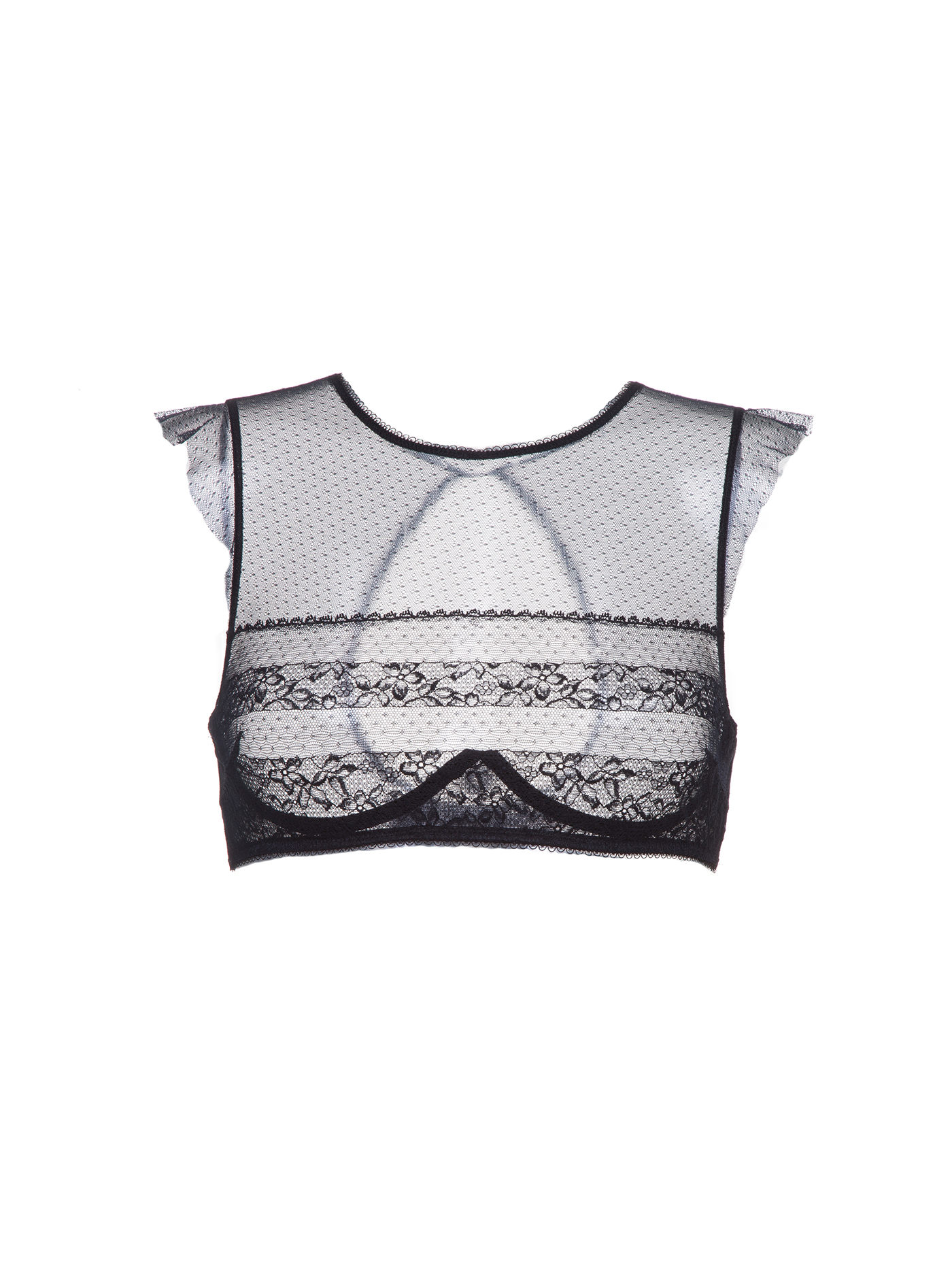 Бюстгальтер мягкий топ Черный 2433F3307 | фото 3