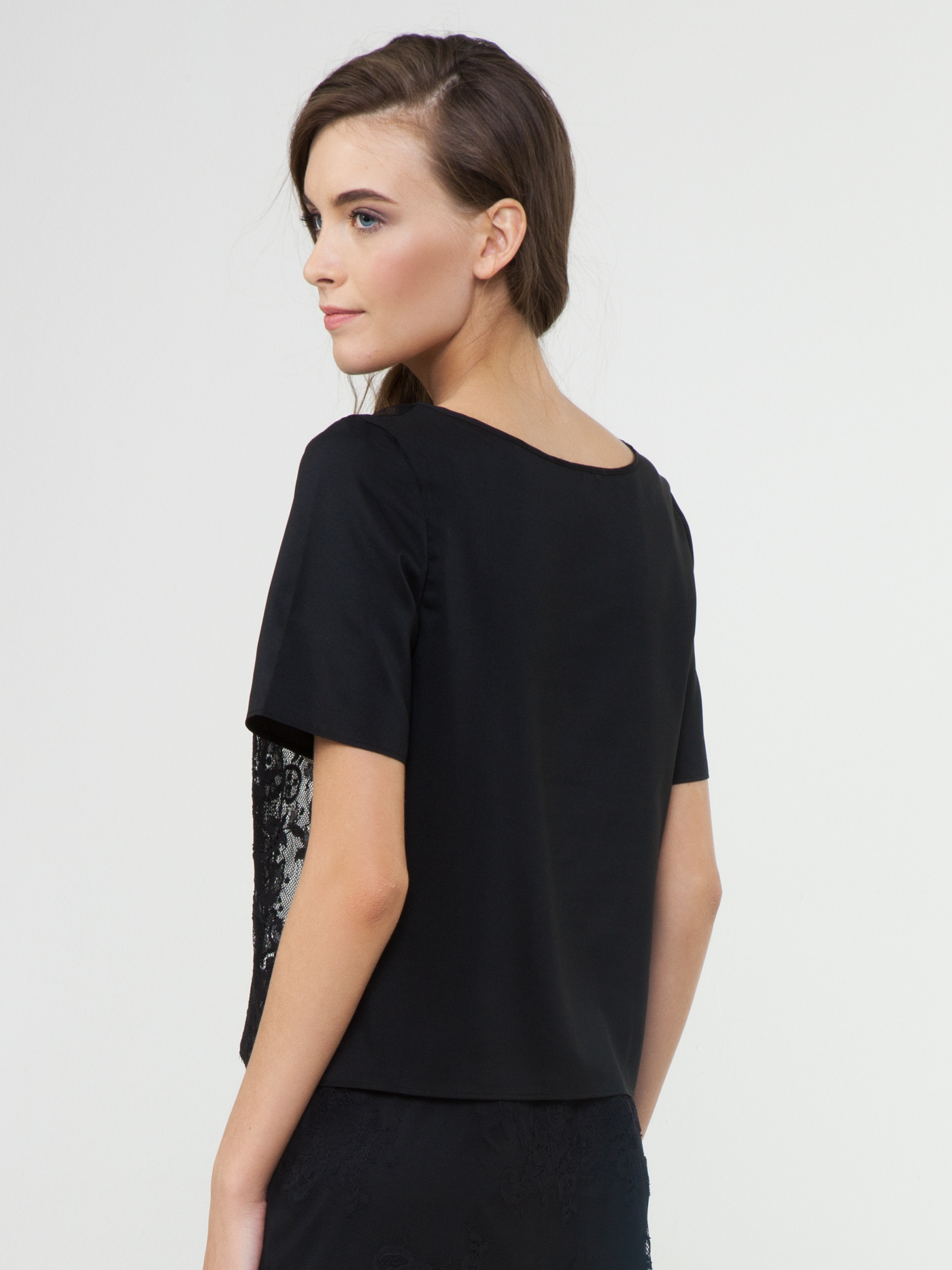 Топ Черный 2412F3305 | фото 2