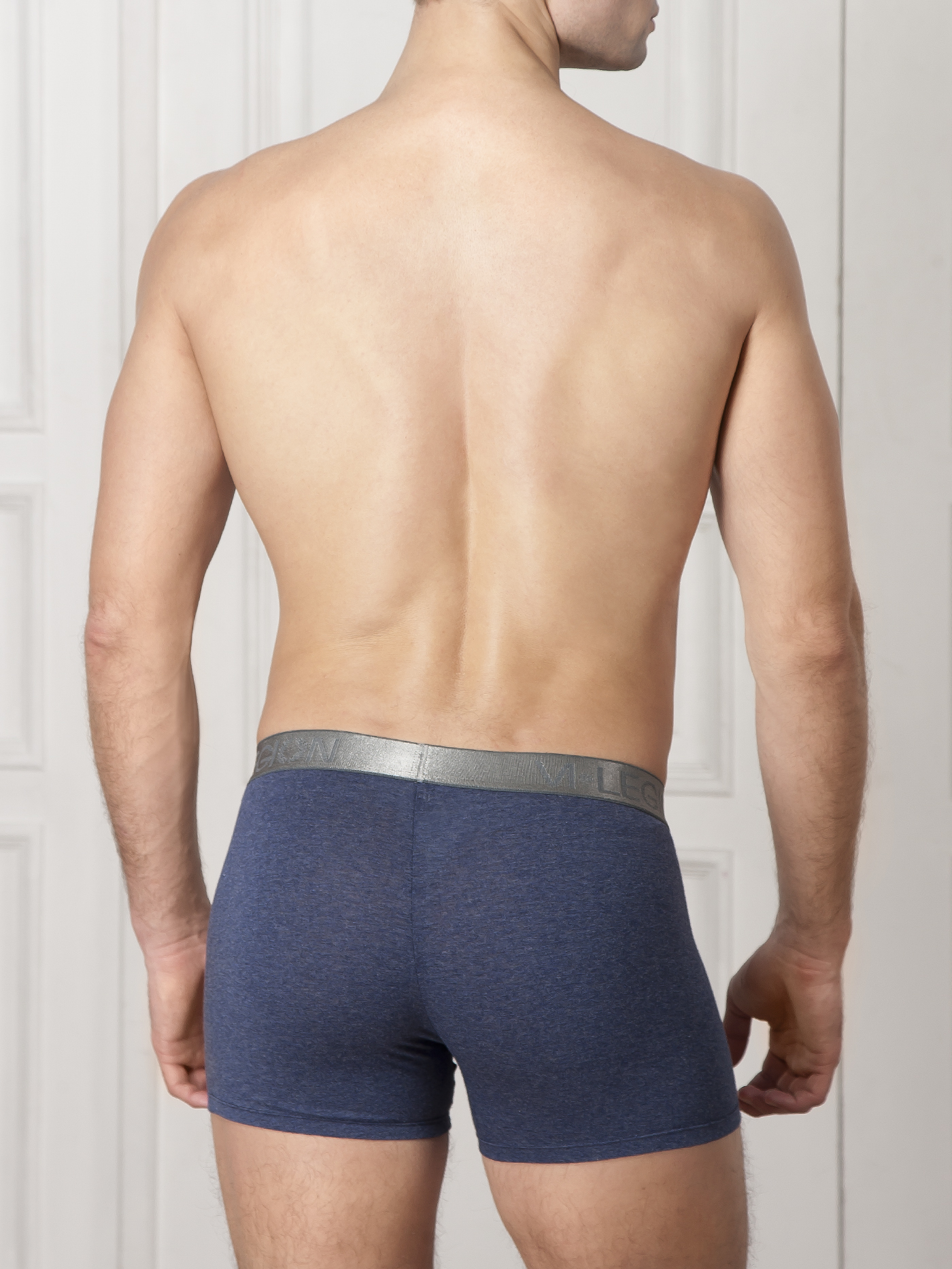 Трусы шорты Синий меланж 2397F6301 | фото 2