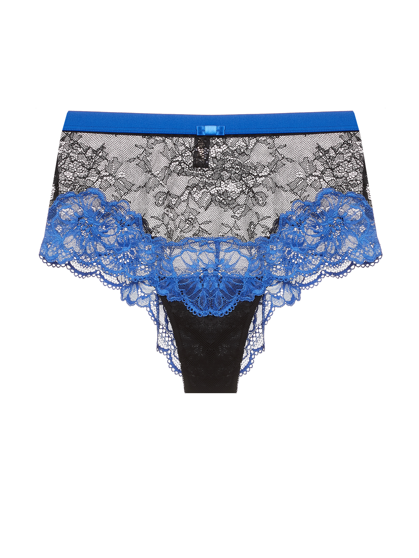 Трусы слип Черный с синим 2486F2203 | фото 3